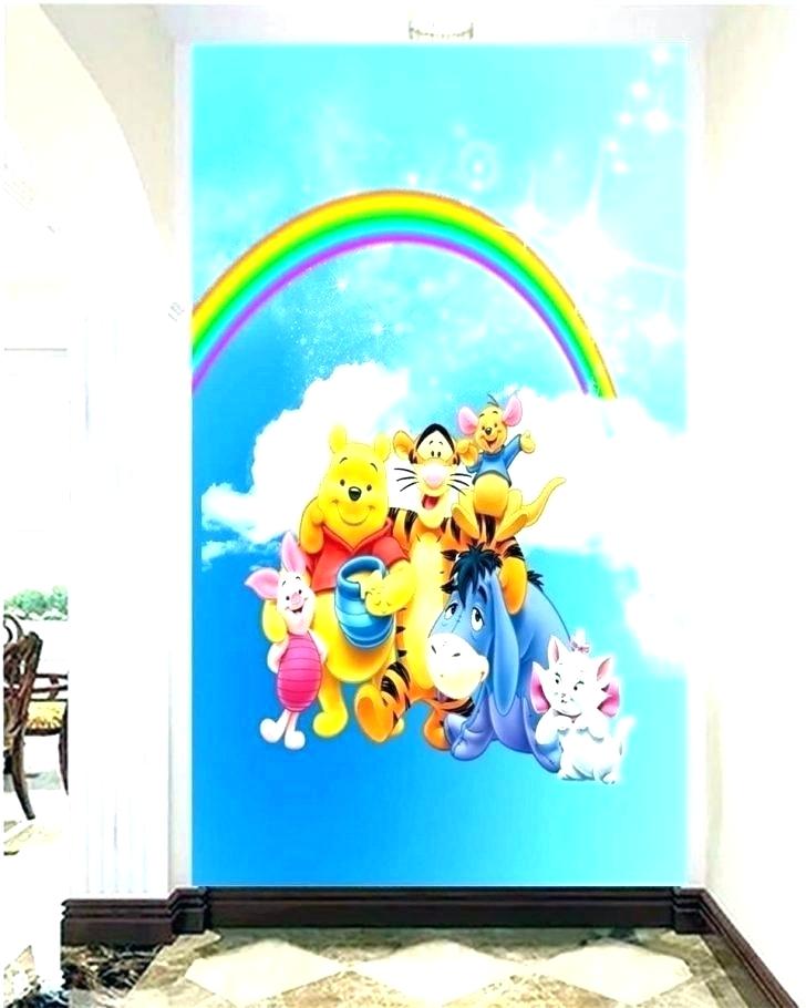 Rainbow Wall Mural Rainbow Wall Mural Rainbow Wall - Cartoon - HD Wallpaper 