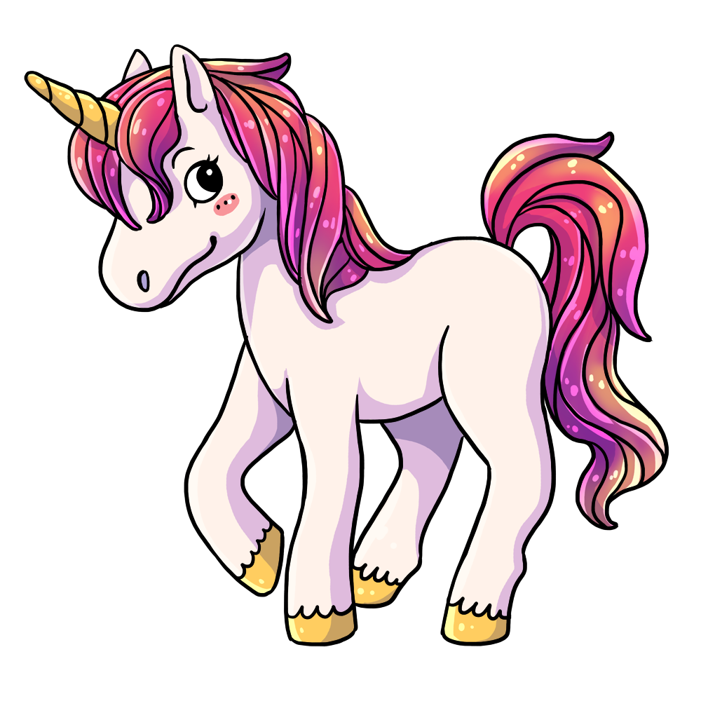 Cute Baby Unicorn Clipart - Clip Art Unicorn - HD Wallpaper 