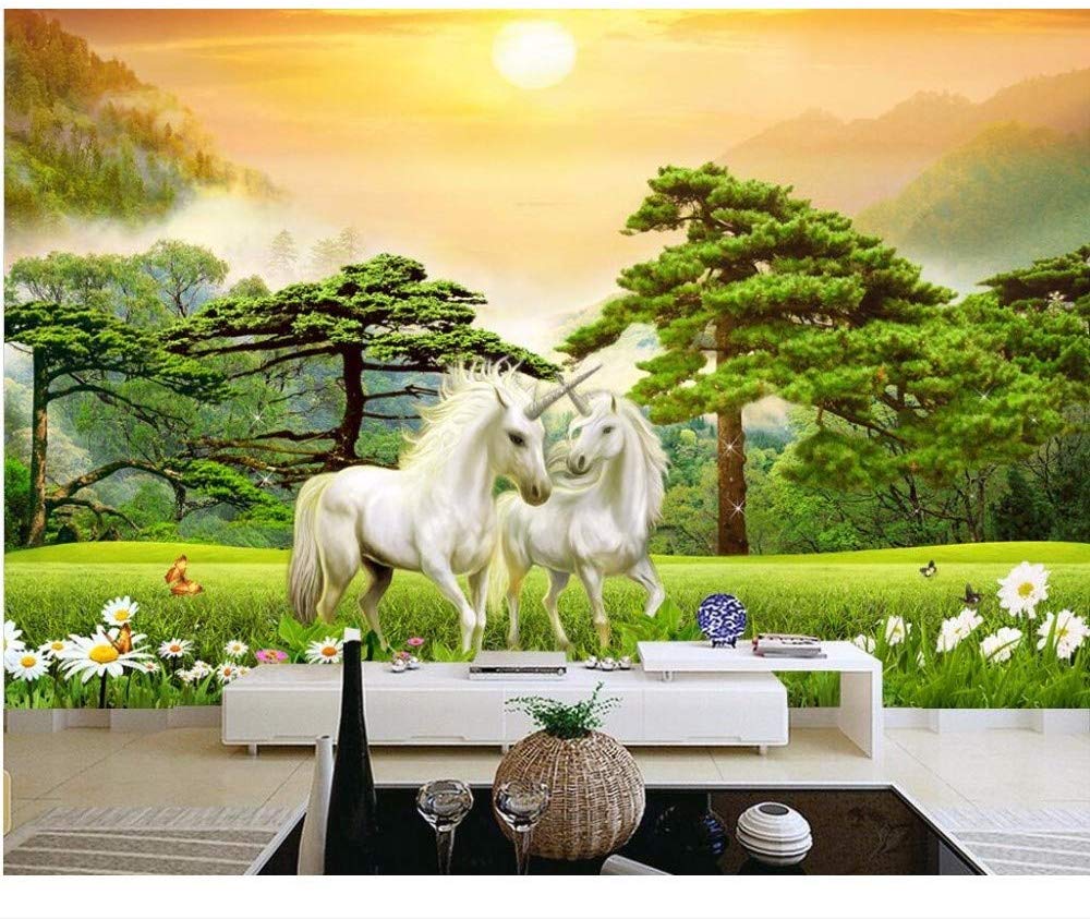 Paisaje Con Caballos Pintados - HD Wallpaper 