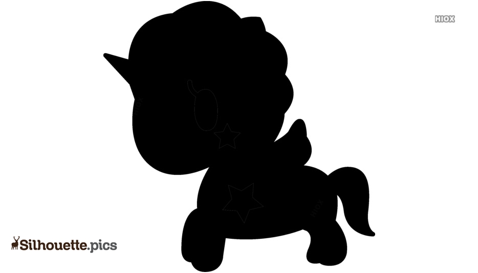 Kawaii Unicorn Wallpaper Silhouette - Cartoon - HD Wallpaper 