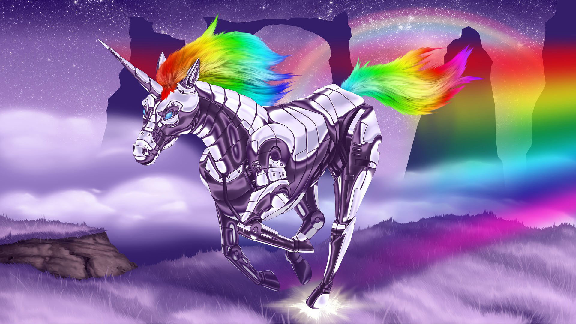 Robot Unicorn Attack - HD Wallpaper 