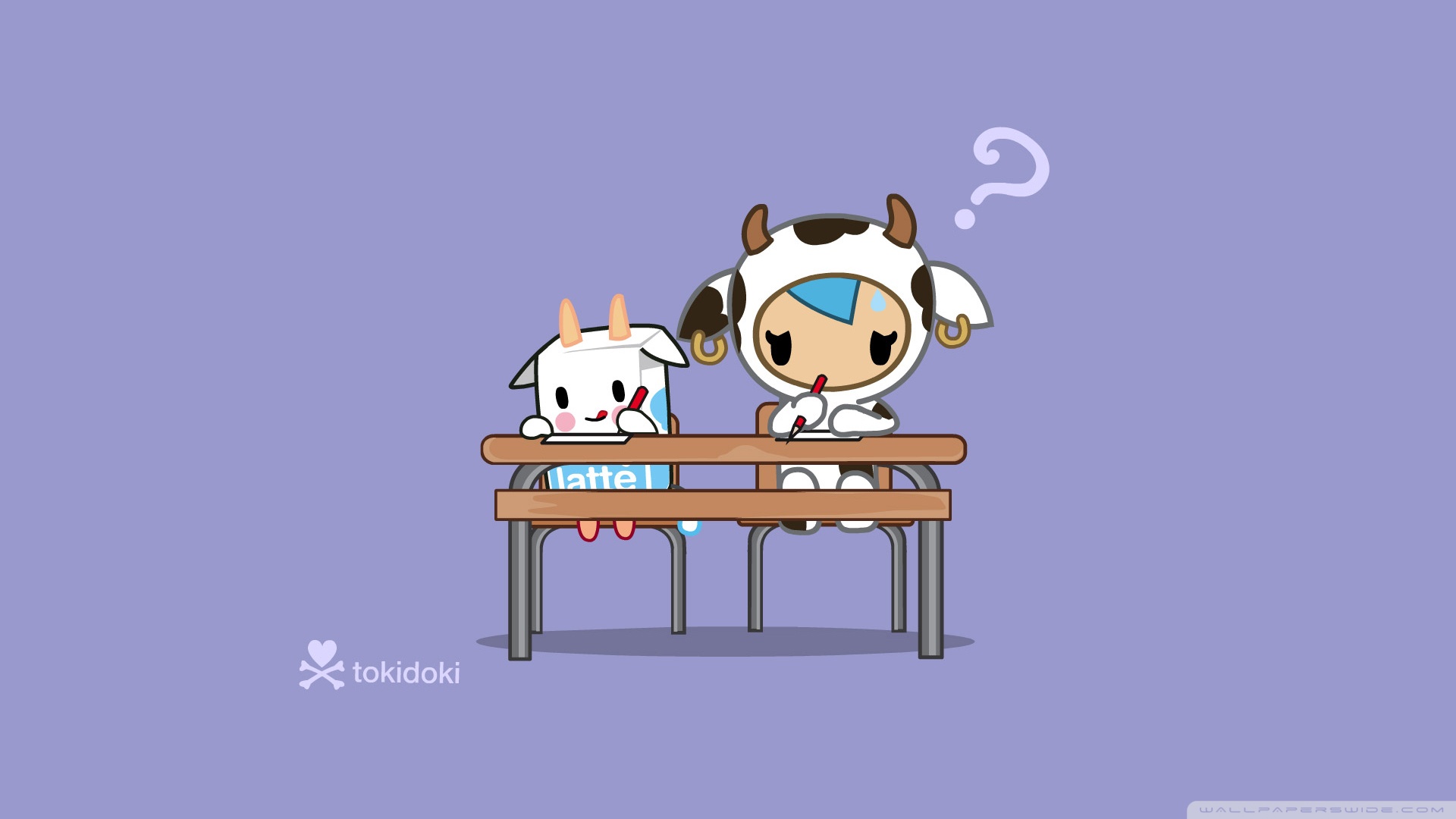 Tokidoki Test Wallpaper Tokidoki, Test - Cow Wallpaper For Iphone Cartoon - HD Wallpaper 