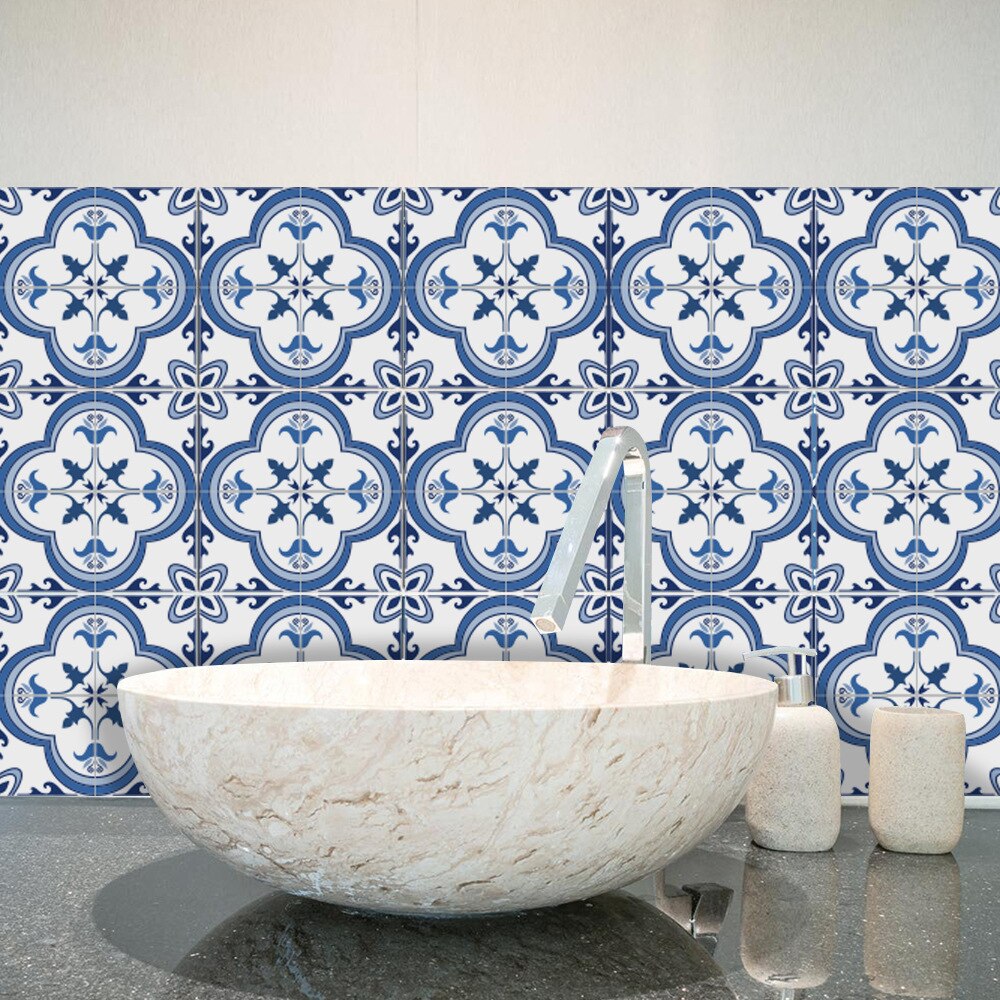 Portuguese Bathroom Tiles Blue - HD Wallpaper 