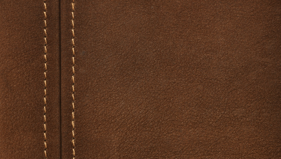 Seam, Texture, Thread, Leather, Background, Brown, - Brown Leather - HD Wallpaper 