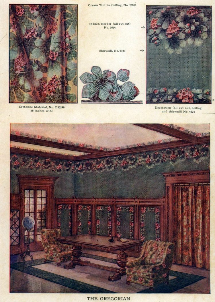 Wallpaper And Interior Decorating Ideas From 1911 - Motif - HD Wallpaper 