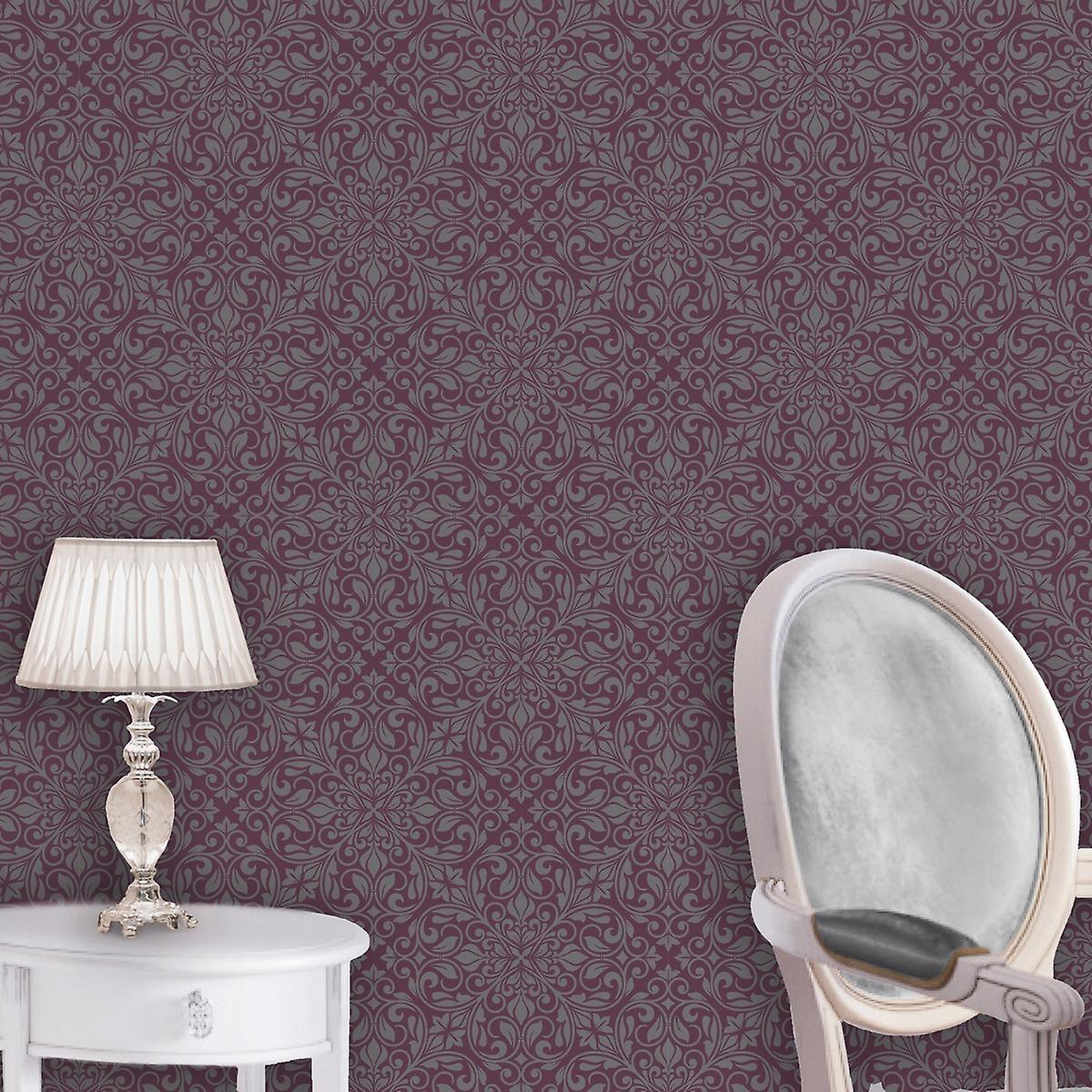 Sofia Damask Wallpaper Debon Wall 1200x1200 Wallpaper teahub.io