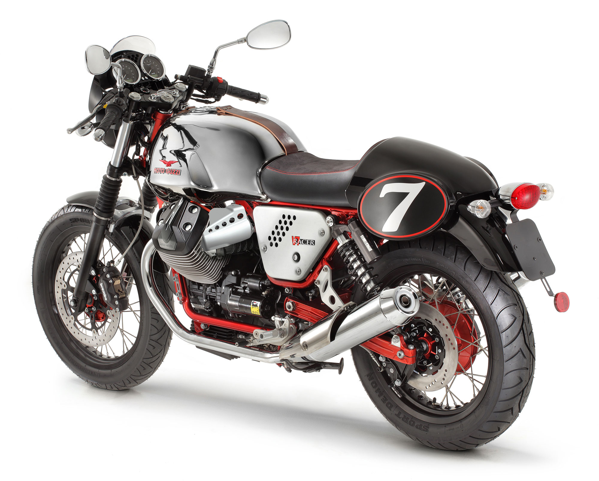 2013 Moto Guzzi V7 Racer - Guzzi V7 Racer 2013 - HD Wallpaper 