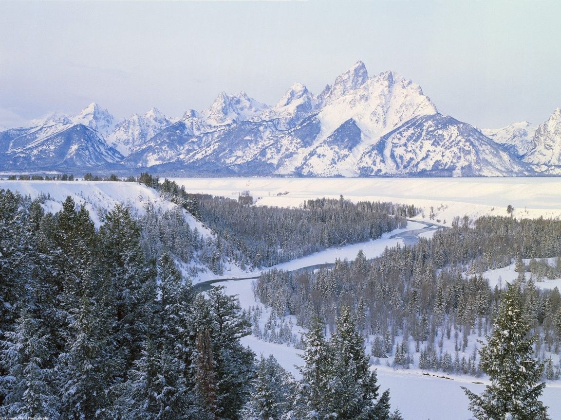 Grand Teton National Park, Snake River Overlook - HD Wallpaper 