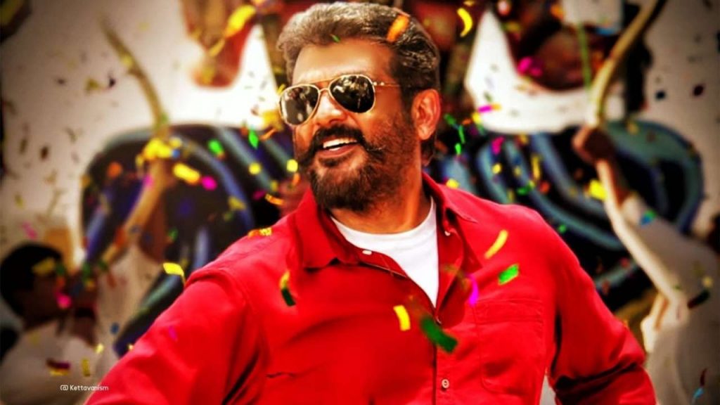 Thala Ajith In Red Shirt Viswasam Wallpaper Hd - Viswasam Ajith - HD Wallpaper 