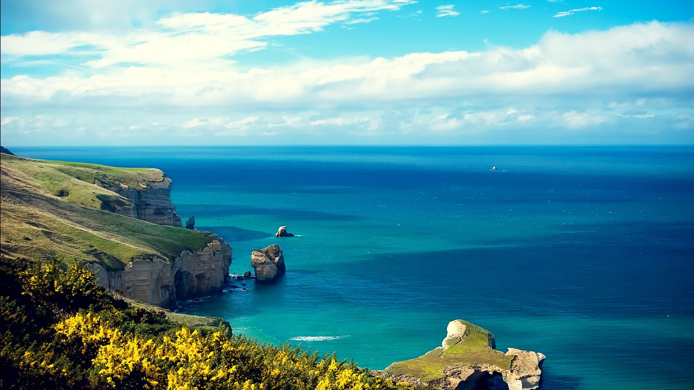 Sea In New Zealand - HD Wallpaper 