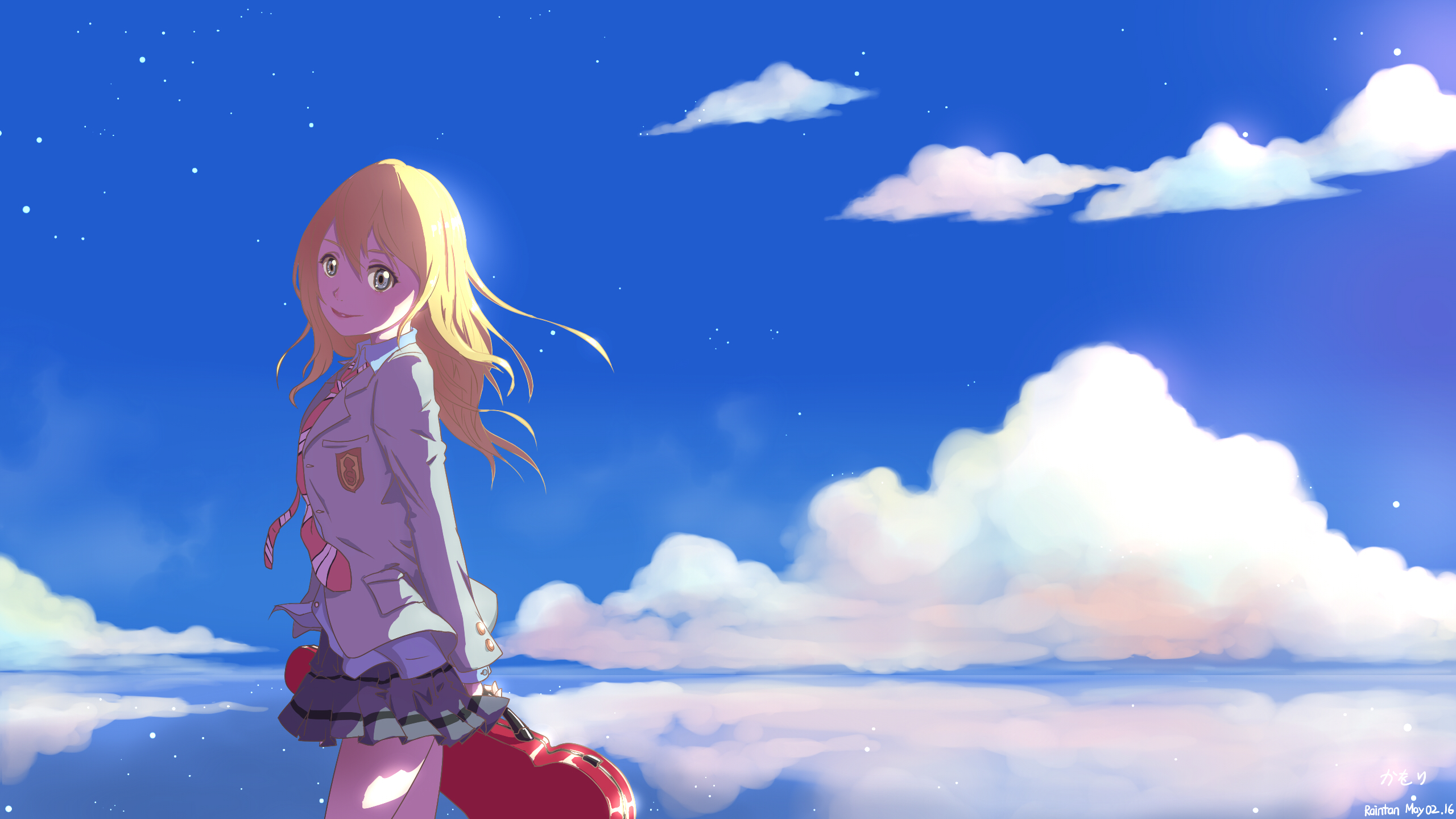 Your lie in april 2560 x 1440 2560x1440 wallpaper teahub io