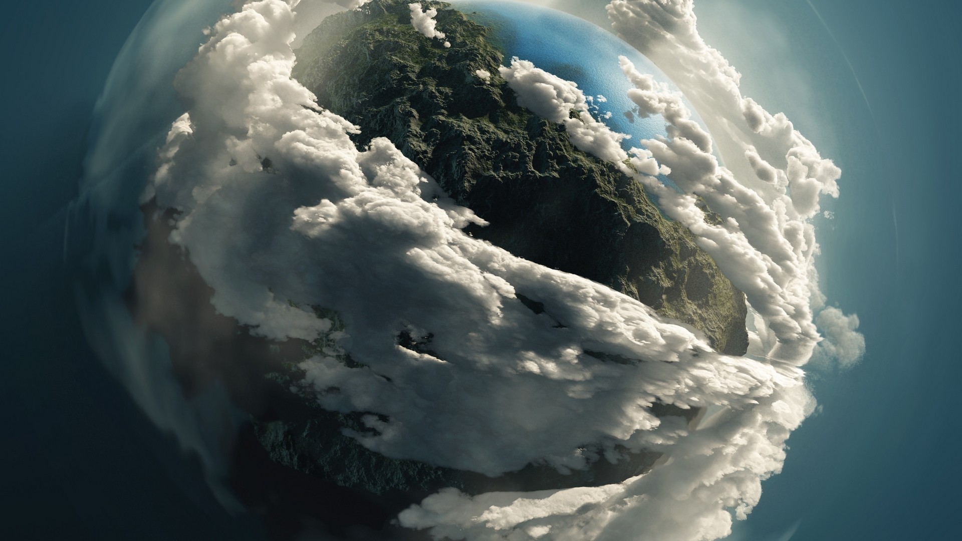 Clouds On Planet - HD Wallpaper 