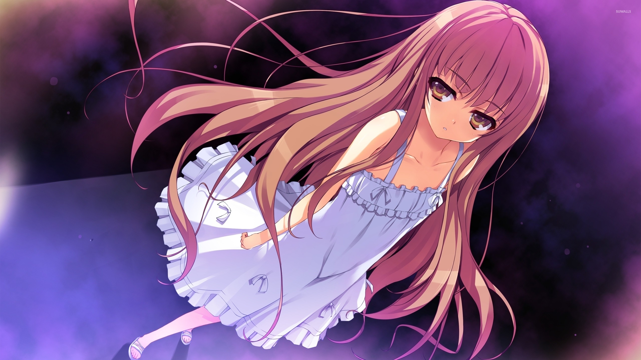 Anime Chica De Pelo Rosa - HD Wallpaper 