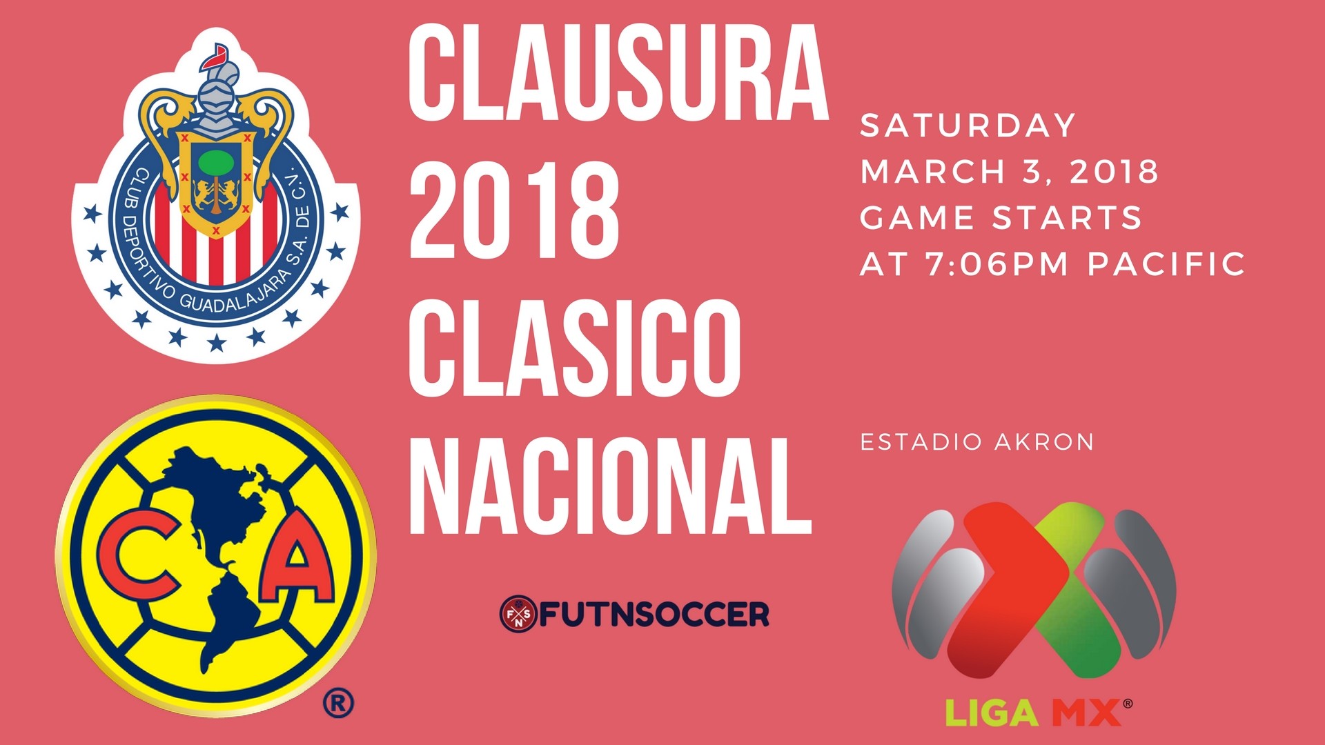 Chivas Vs America 2018 Clasico Nacional 
 Data Src - Club America - HD Wallpaper 