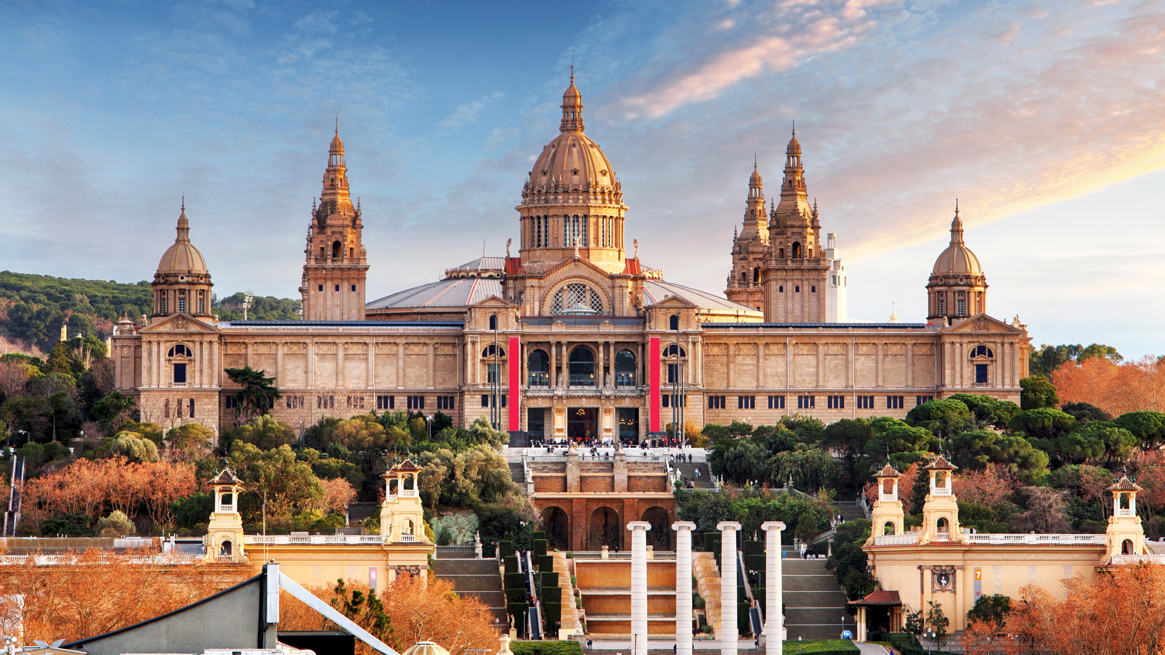 Wallpaper Spain, Barcelona, National Museum, Palace, - Museu Nacional D'art De Catalunya - HD Wallpaper 