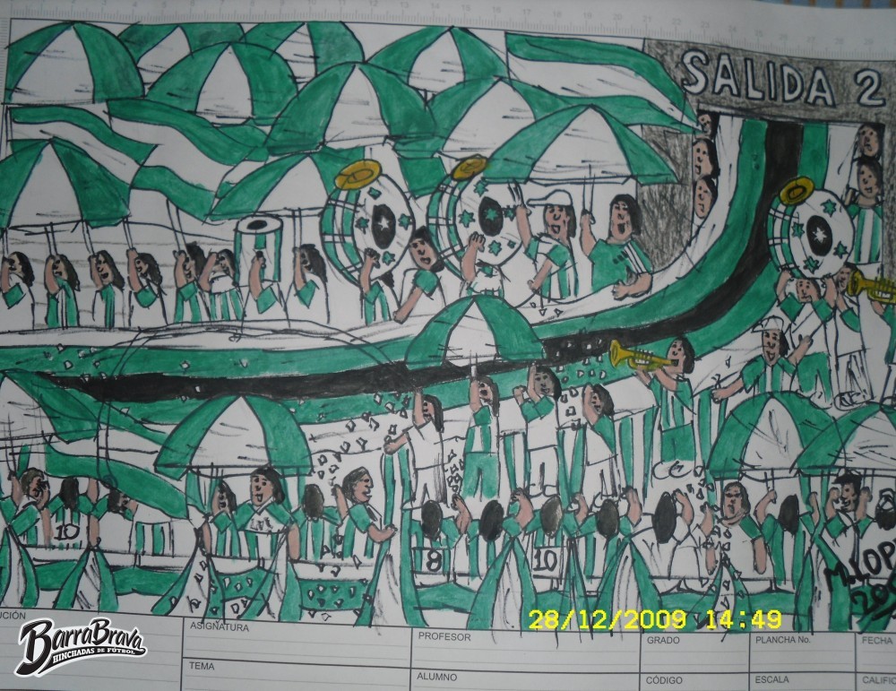 Dibujos De Atletico Nacional A Lapiz - HD Wallpaper 