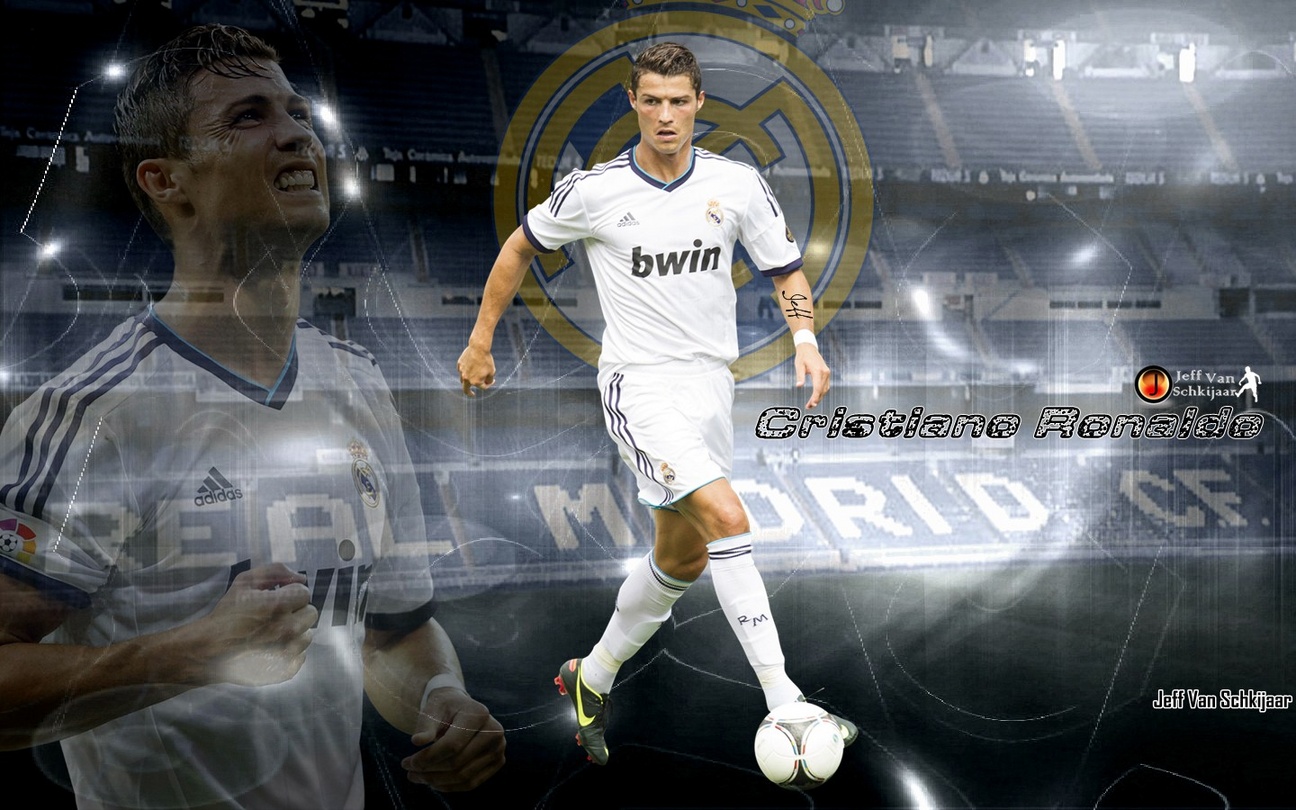 Awesome Cristiano Ronaldo Wallpapers - Santiago Bernabéu Stadium - HD Wallpaper 