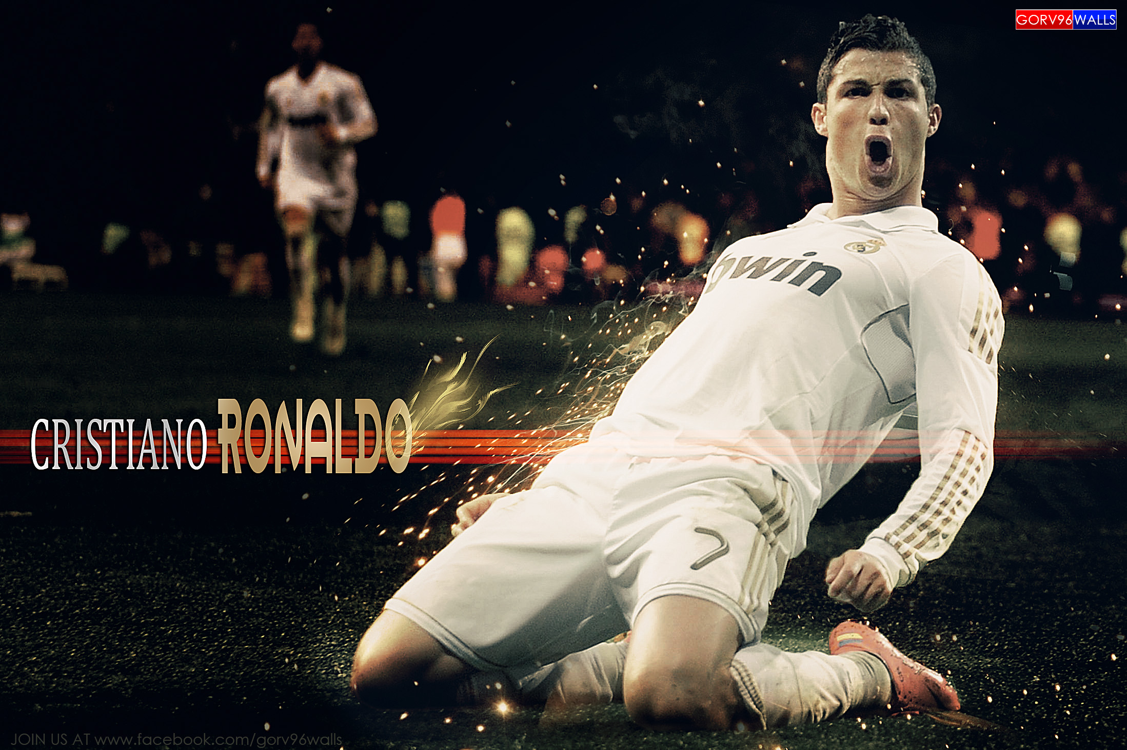 Cristiano Ronaldo Real Madrid Print - HD Wallpaper 