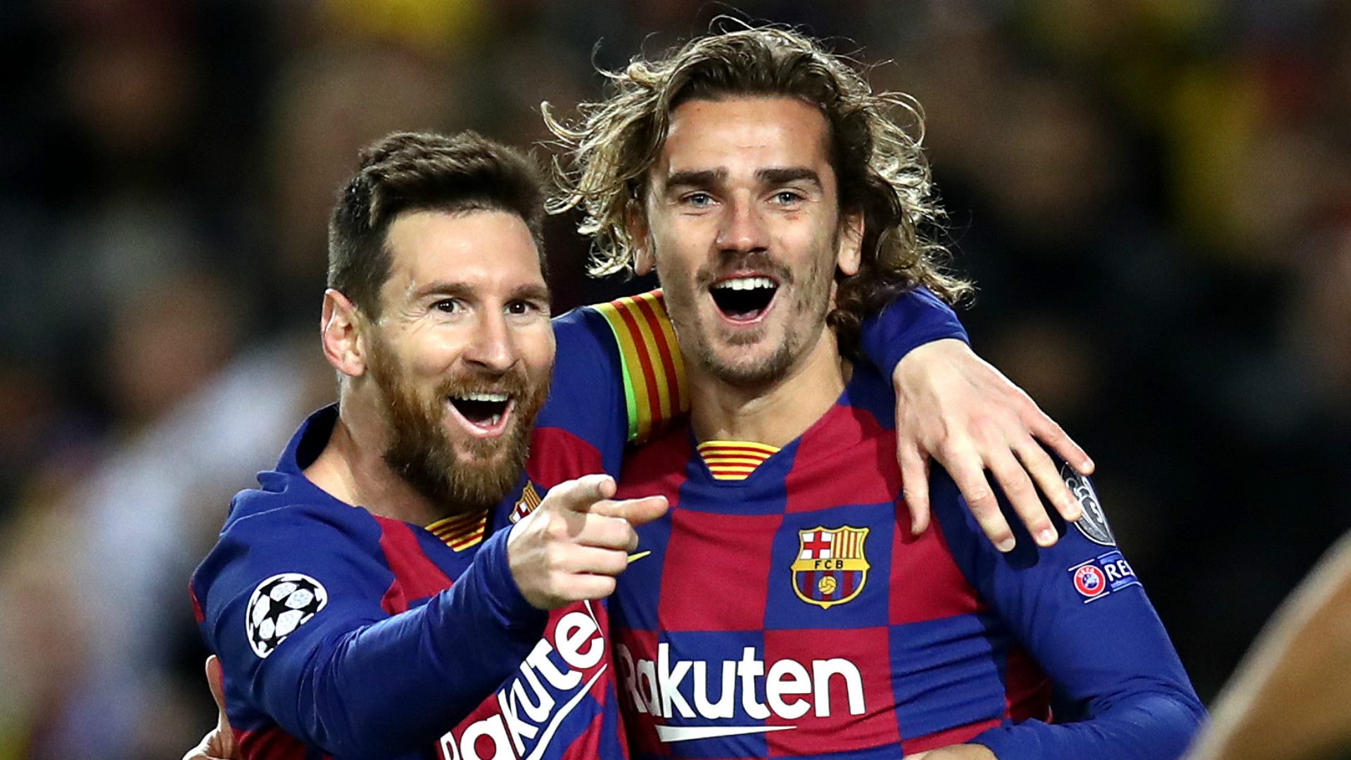 Barcelona Ready To Pounce For New Striker But Director - Lionel Messi And Griezmann - HD Wallpaper 