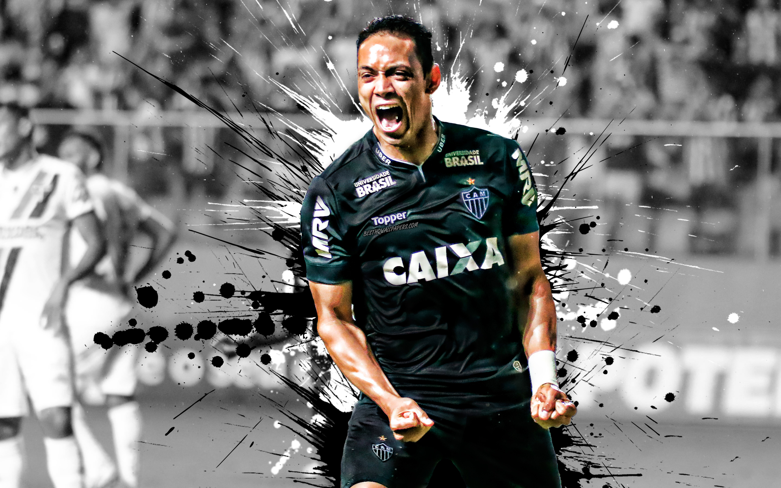 Ricardo Oliveira, 4k, Brazilian Football Player, Atletico - Ricardo Oliveira Atletico Mineiro - HD Wallpaper 