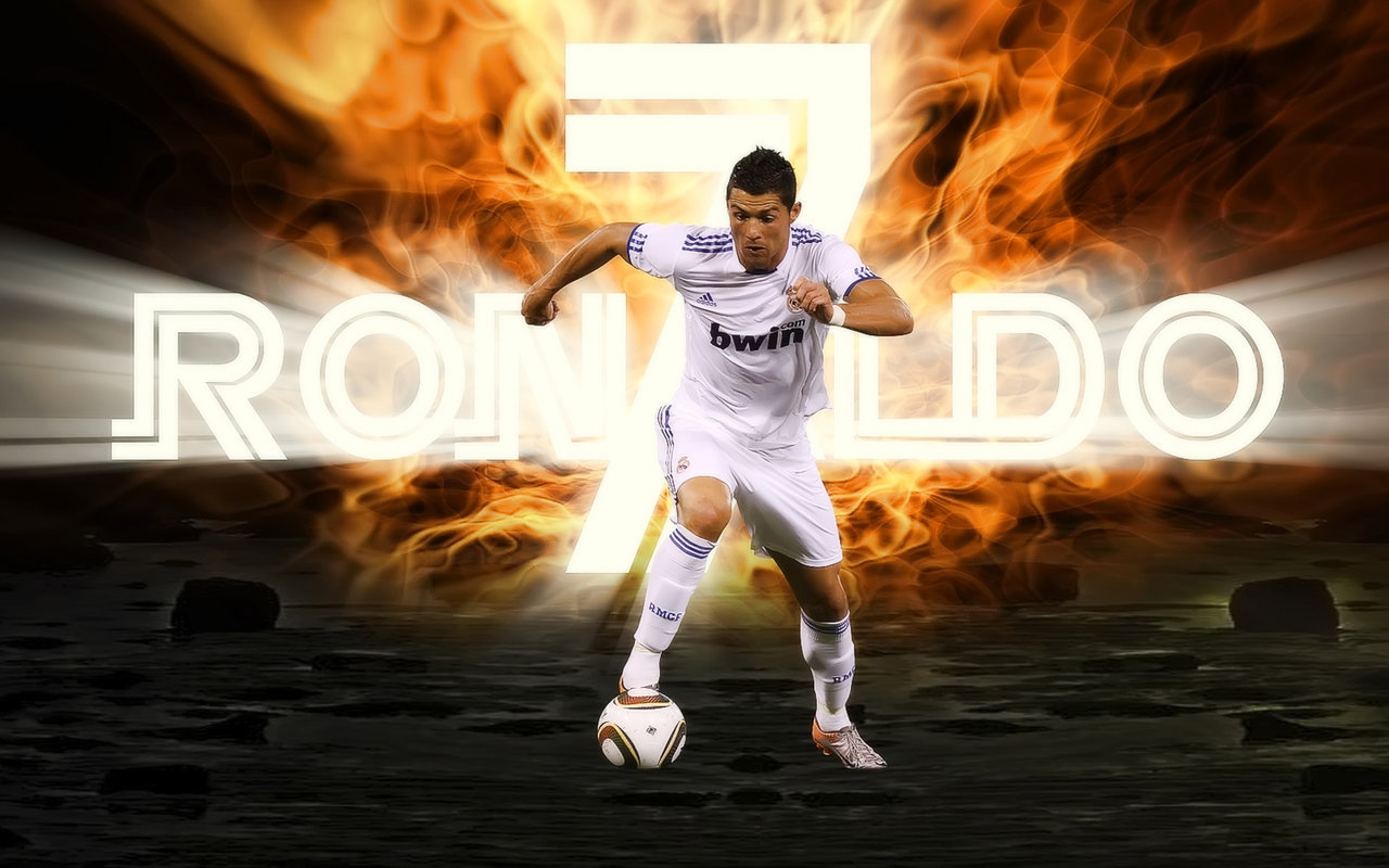 Cristiano Ronaldo Cr7 Wallpaper Dekstop Hd 2142 Wallpaper - Ronaldo Fire -  1280x800 Wallpaper 