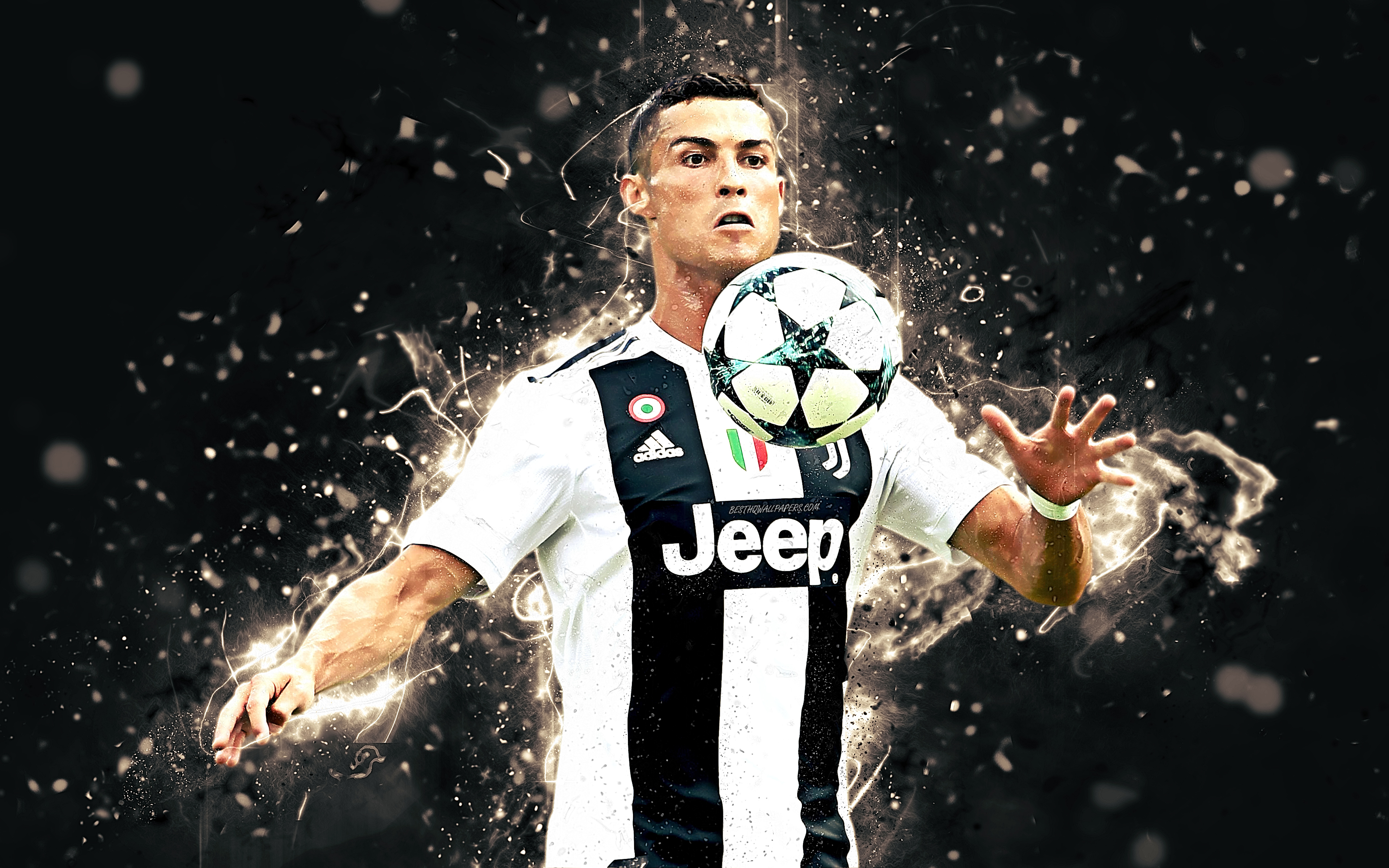 4k, Cristiano Ronaldo, Match, Cr7 Juve, Abstract Art, - Cristiano Ronaldo Wallpaper 4k Pc - HD Wallpaper 