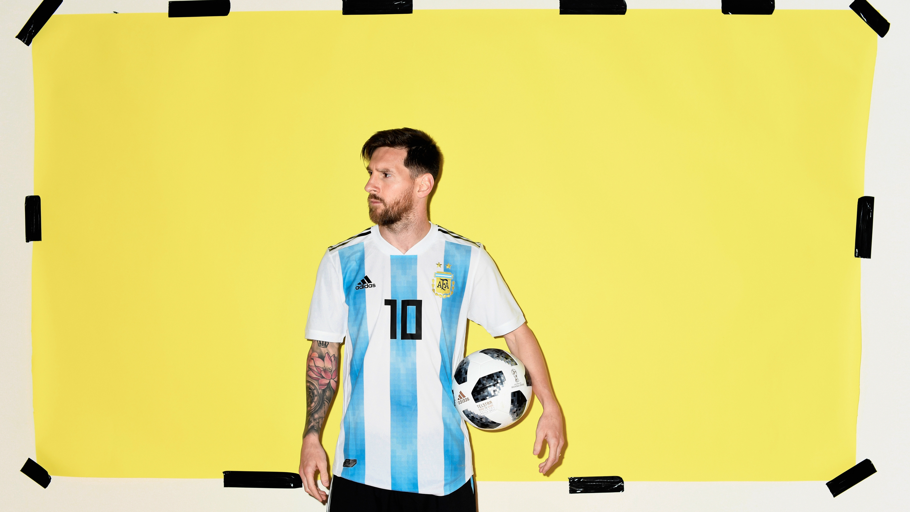 Lionel Messi Argentina Portrait 2018 - HD Wallpaper 