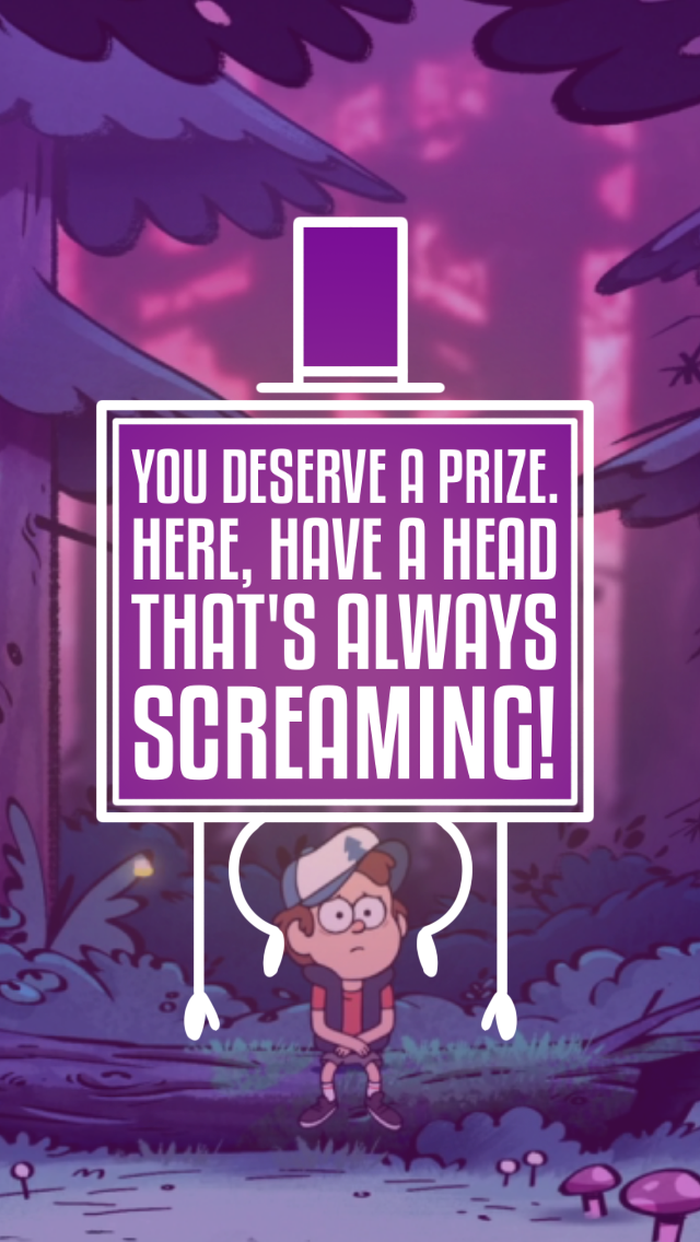 Quote Lockscreens From Gravity Falls’ Bill Cipher, - Gravity Falls Scenarios - HD Wallpaper 