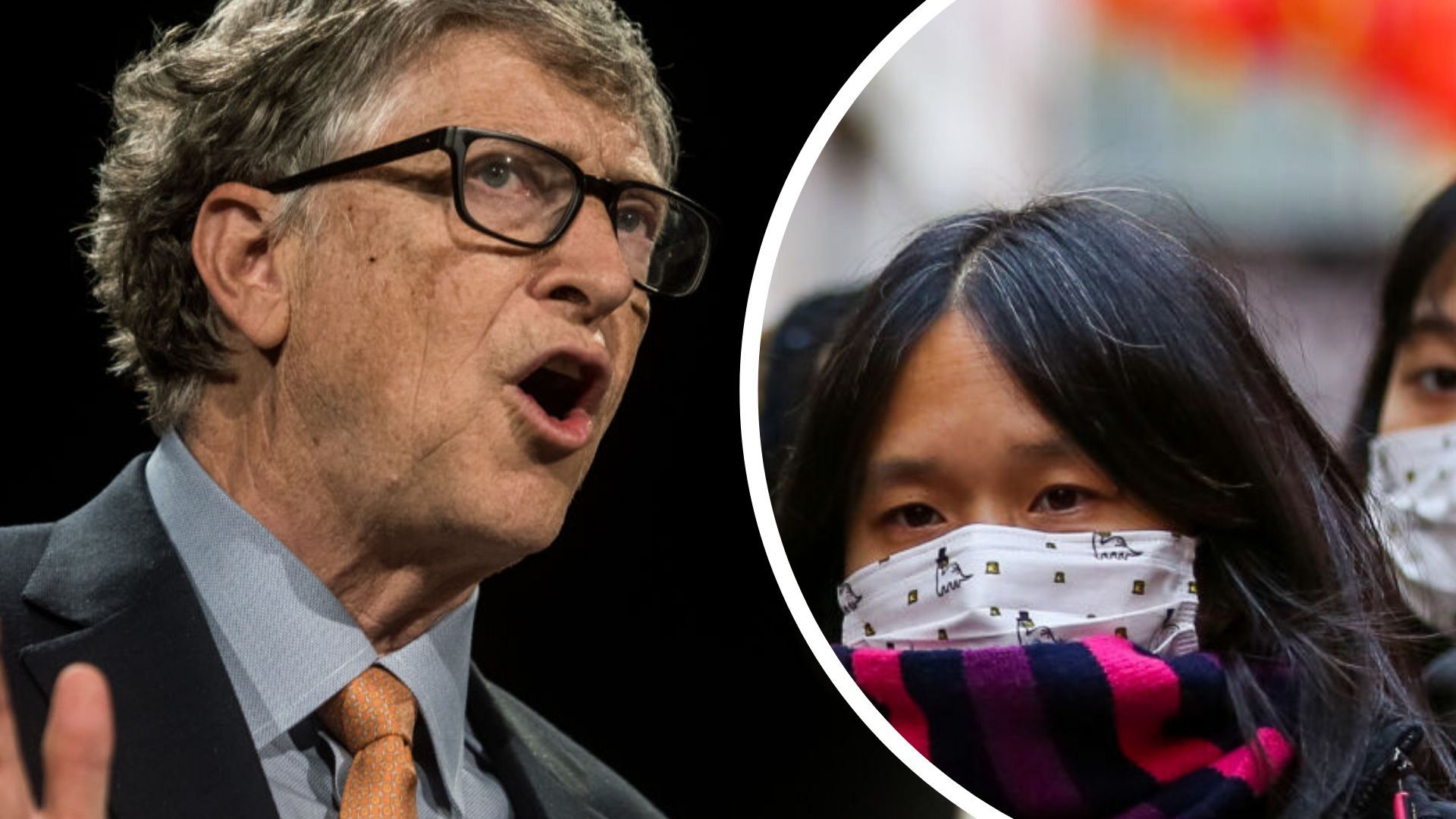 Microsoft S Bill Gates, Woman Wearing Face Mask Amid - Bill Gates Coronavirus - HD Wallpaper 