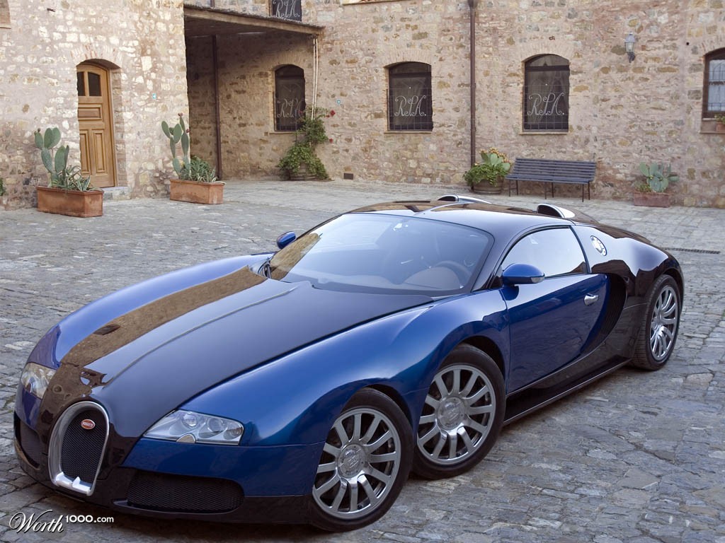 Bugatti Veyron 6 Wheels - HD Wallpaper 