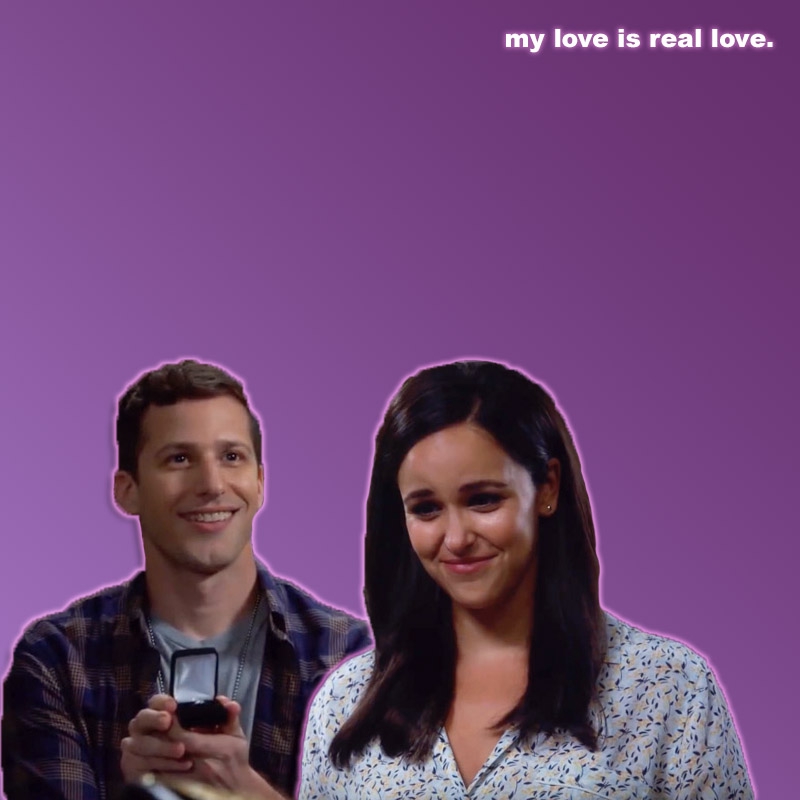 Brooklyn Nine Nine Phone Wallpaper Amy And Jake - HD Wallpaper 