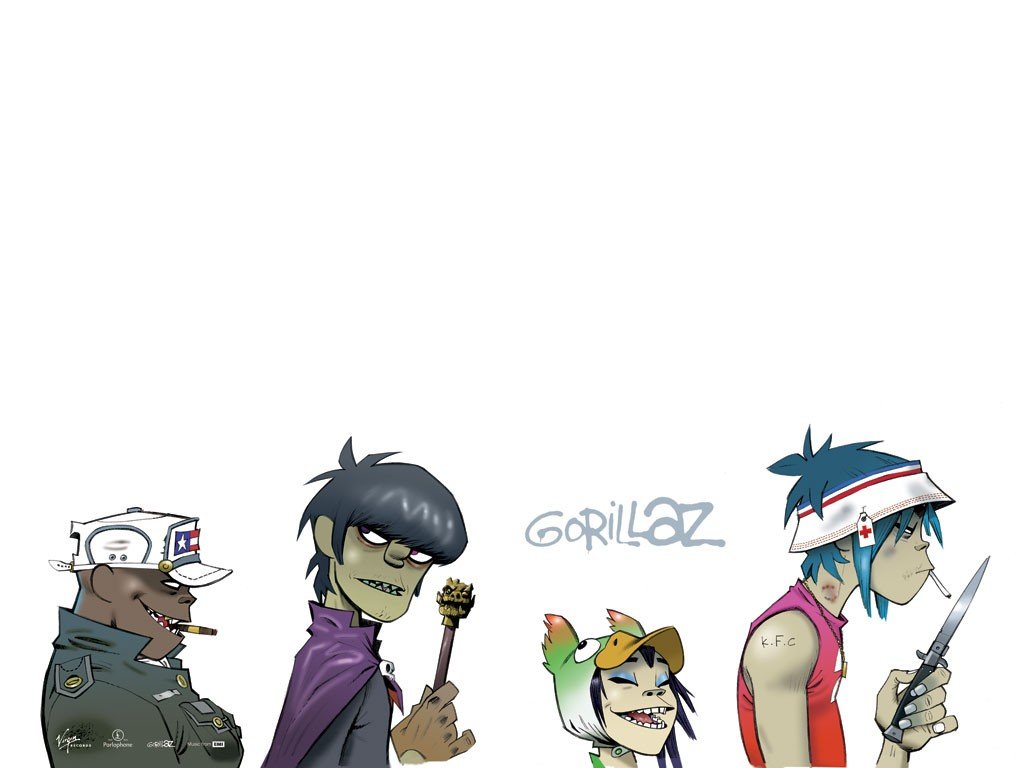 2d Gorillaz Computer - HD Wallpaper 