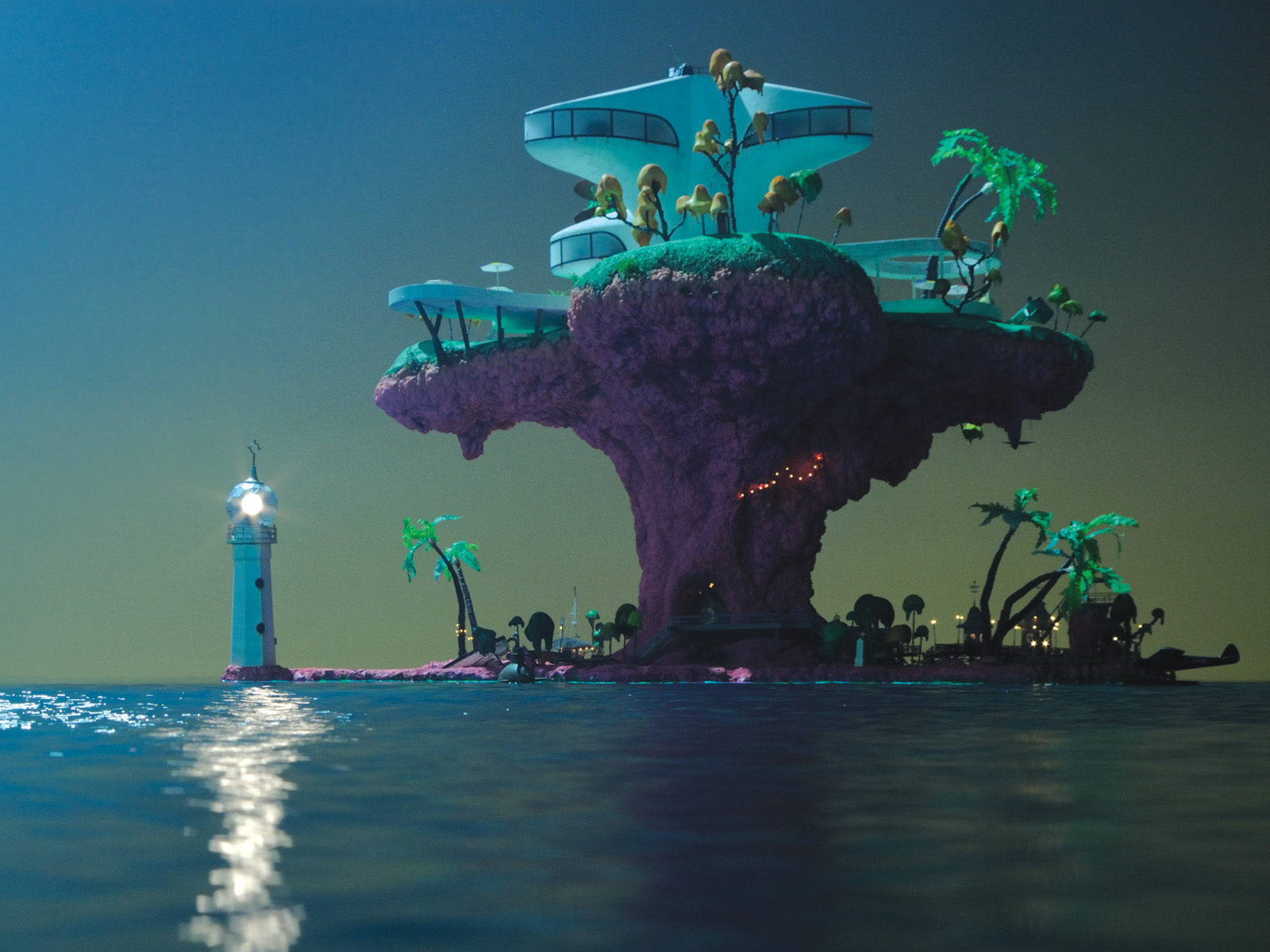 Gorillaz Plastic Wallpaper - Gorillaz Plastic Beach Wallpaper Hd - HD Wallpaper 