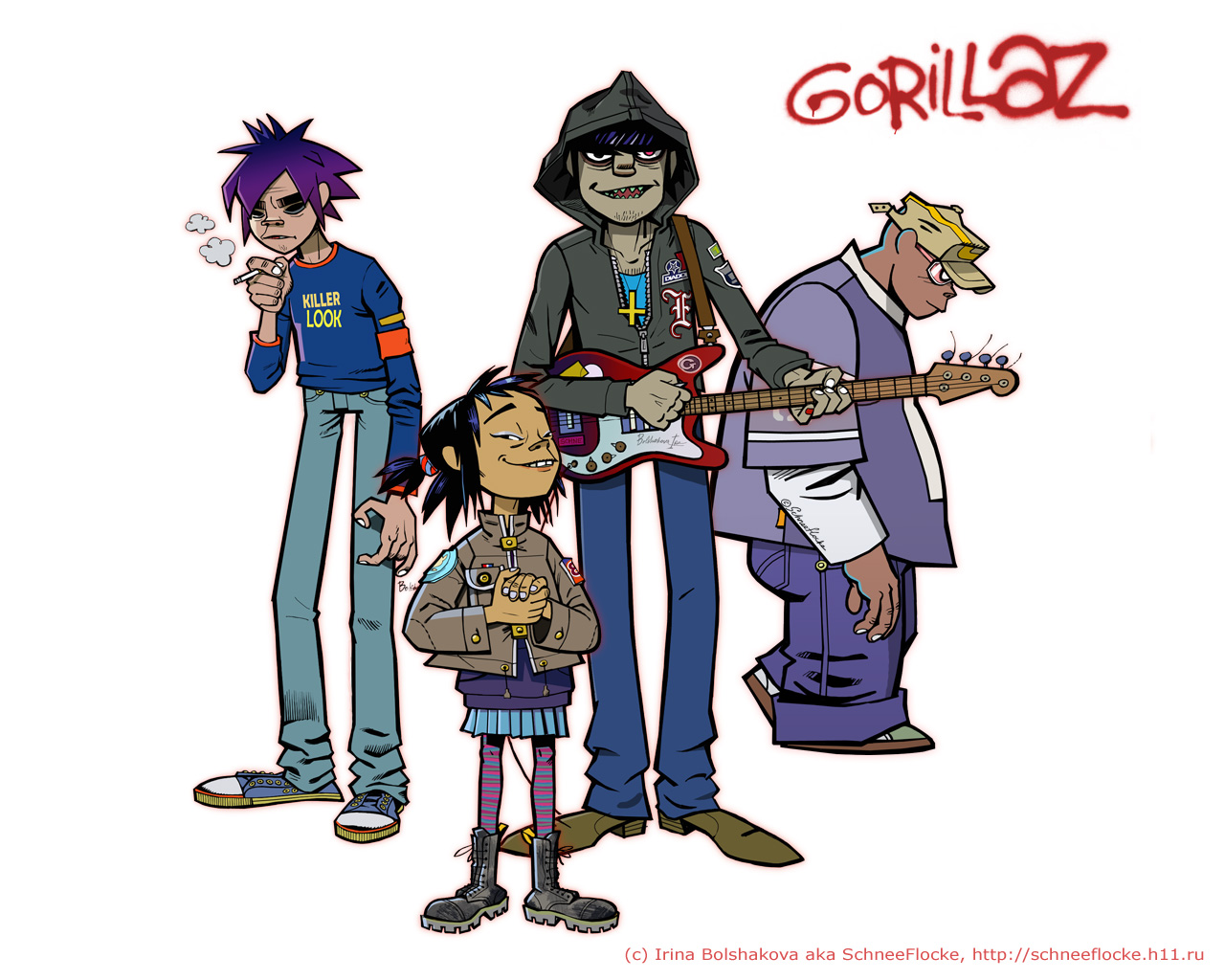 Tank Girl And Gorillaz - HD Wallpaper 