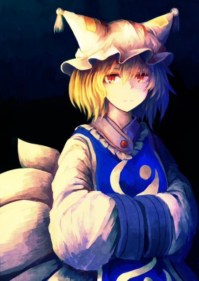 Ran Yakumo Touhou - HD Wallpaper 