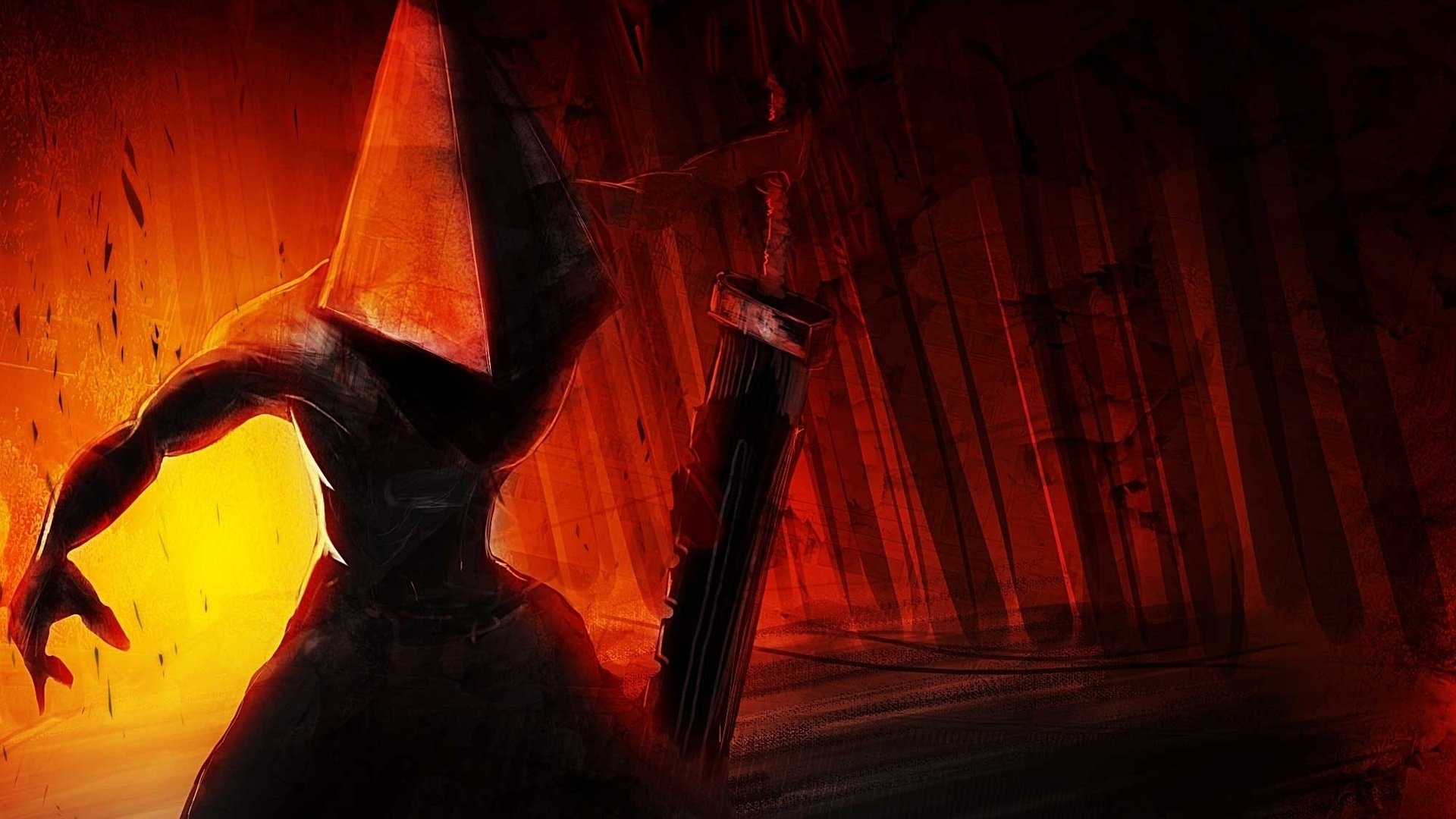 High Resolution Silent Hill Hd Wallpaper Id Silent Hill Pyramid Head Wallpaper Hd 19x1080 Wallpaper Teahub Io