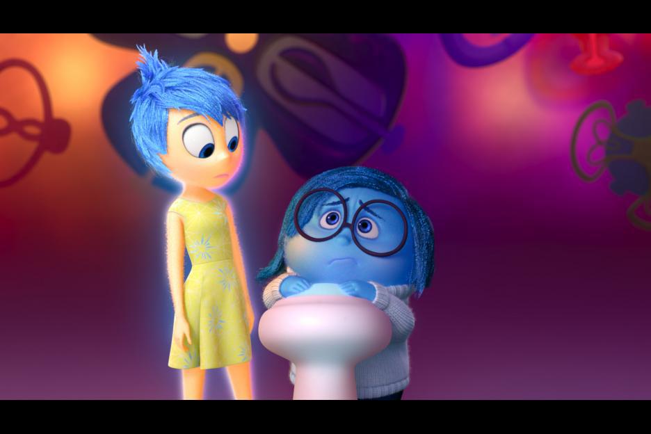 Inside Out Joy And Sadness Gif - HD Wallpaper 