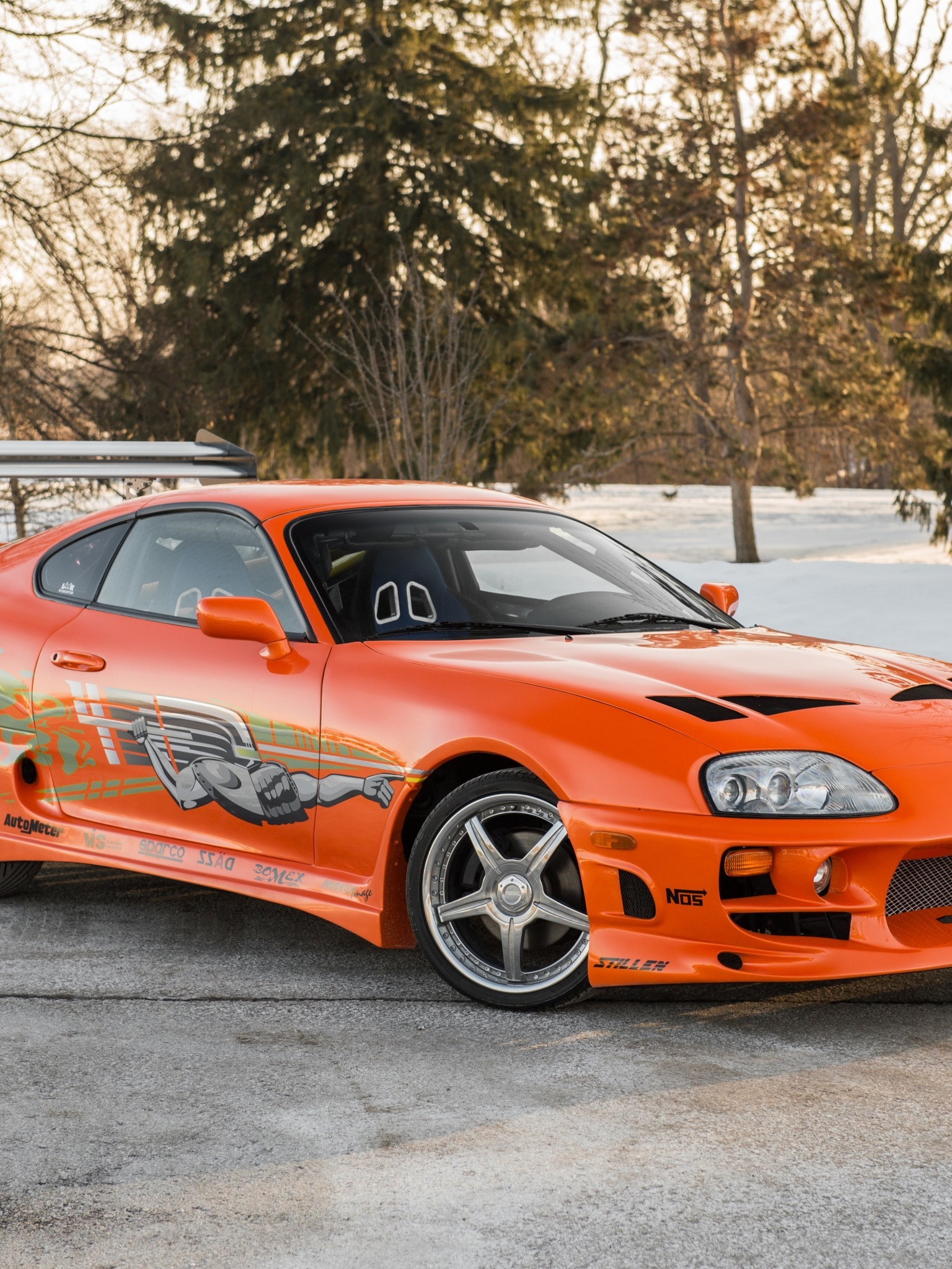 Toyota Supra, Orange, Racing, Cars, The Fast And The - Fast And Furious Toyota Supra - HD Wallpaper 
