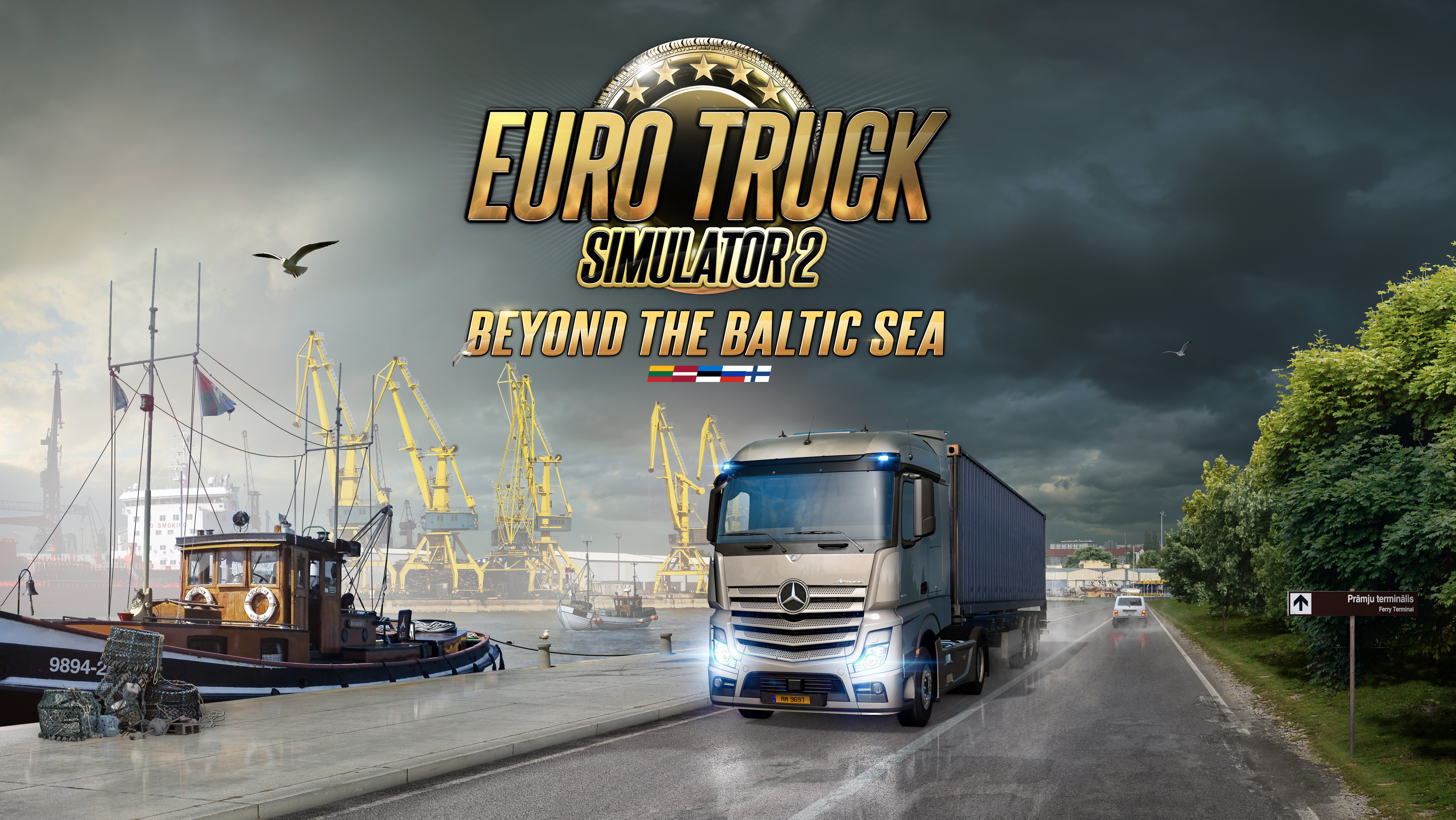 Euro Truck Simulator 2 Beyond The Baltic Sea Pc Cover - HD Wallpaper 