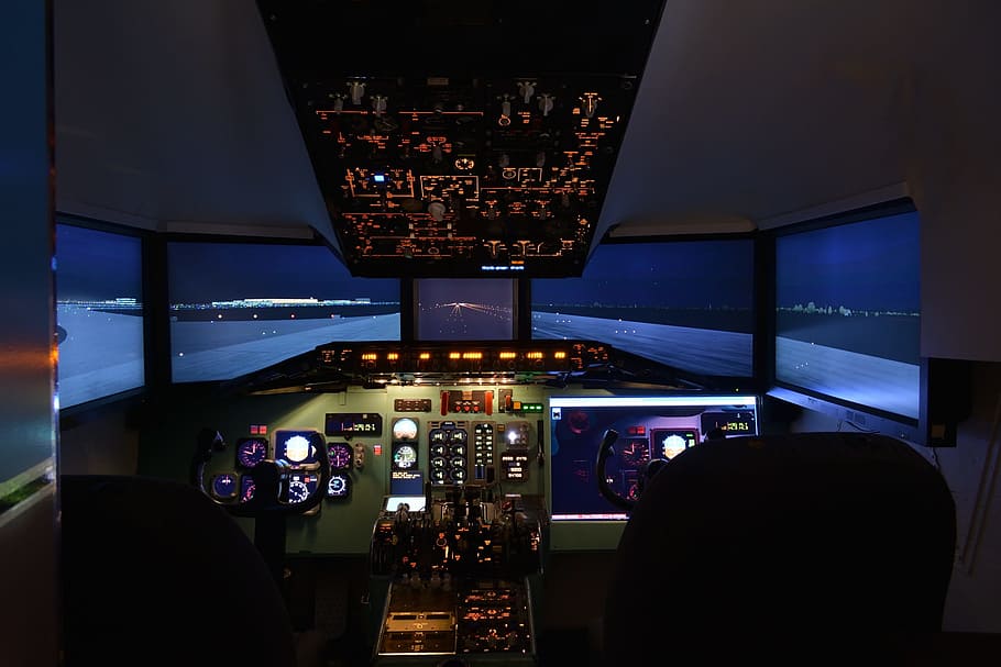 Simulator, Aviation, Md 80, Dc9, The Md 80, The Cockpit, - Etihad Simulator - HD Wallpaper 