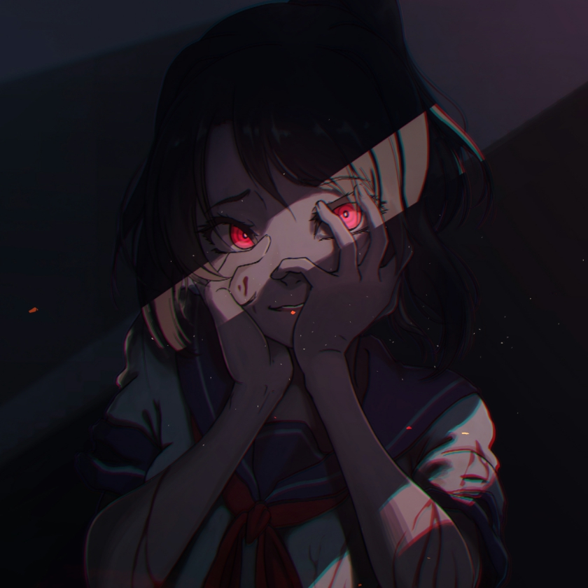 Creepy Anime Girl Yandere - HD Wallpaper 