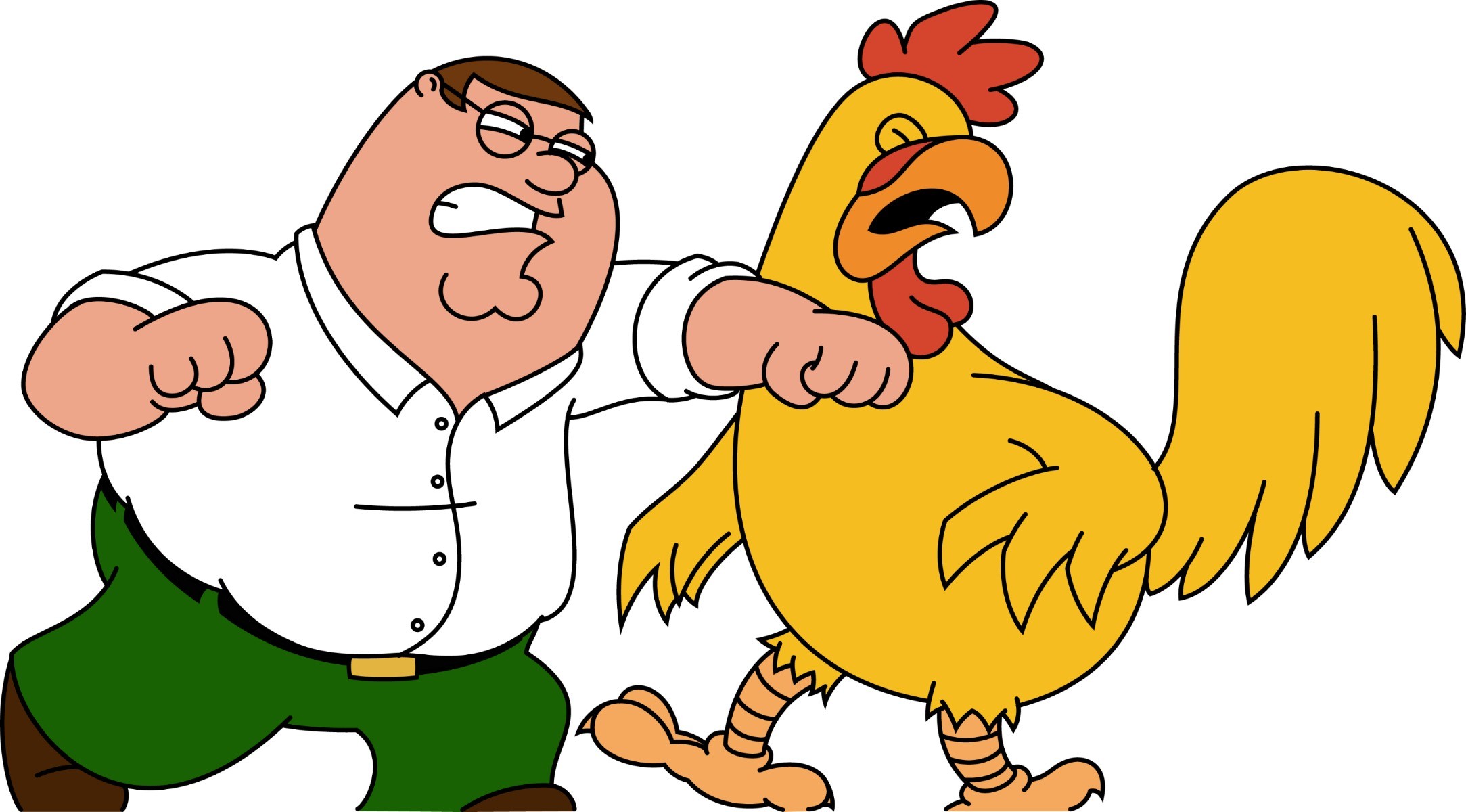 Family Guy Peter Griffin Wallpaper 
 Data-src /w/full/e/1/0/224672 - Peter Griffin Punching Chicken - HD Wallpaper 
