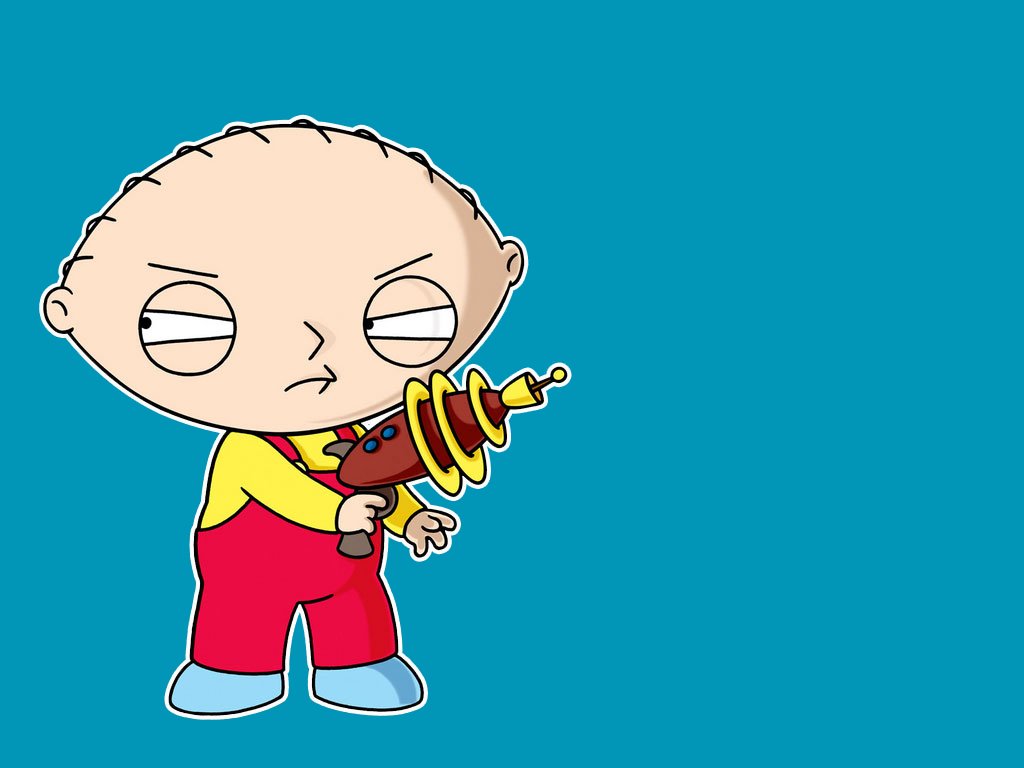 Family Guy3 - Stewie With Ray Gun - HD Wallpaper 