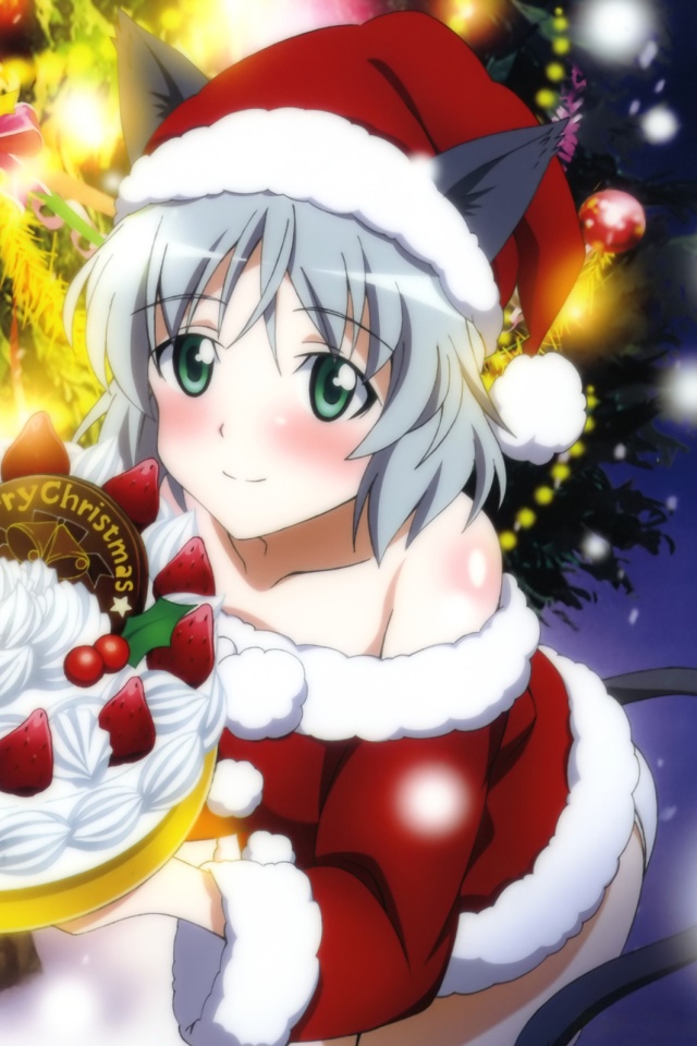 Christmas Anime Wallpaper - Santa Claus Anime - HD Wallpaper 
