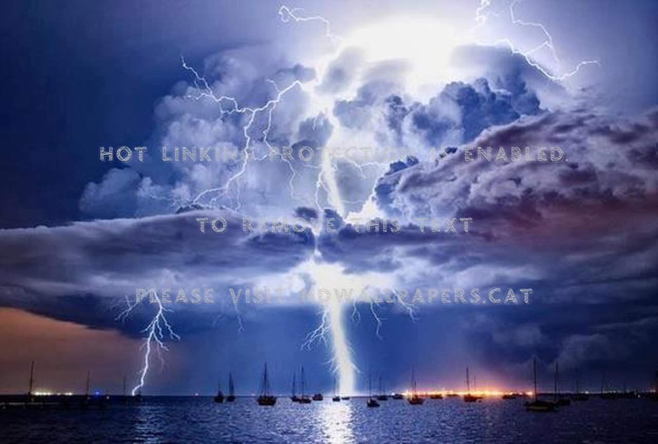 Storm Clouds Lightning - HD Wallpaper 