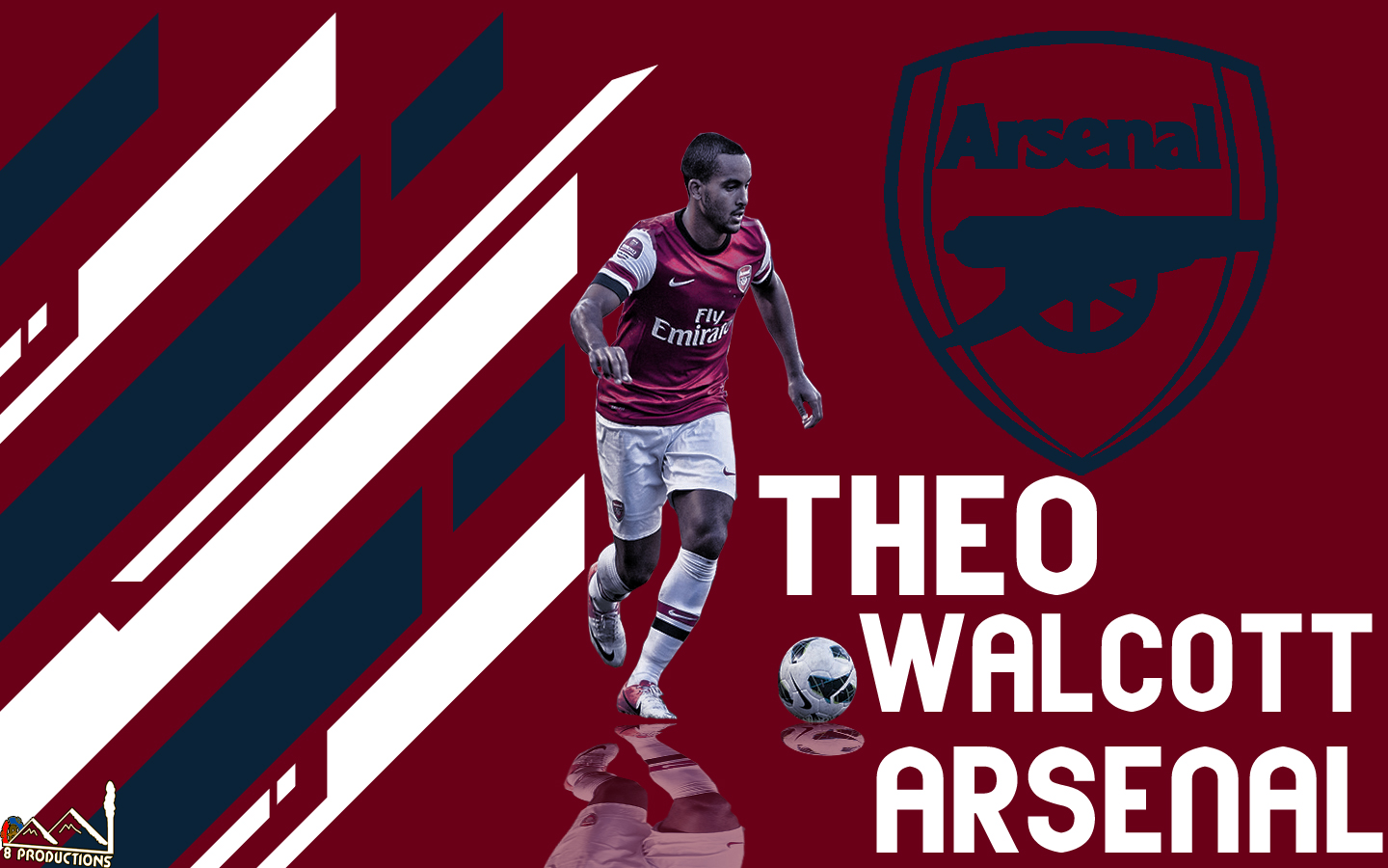 Arsenal Theo Walcott Wallpaper Hd - HD Wallpaper 