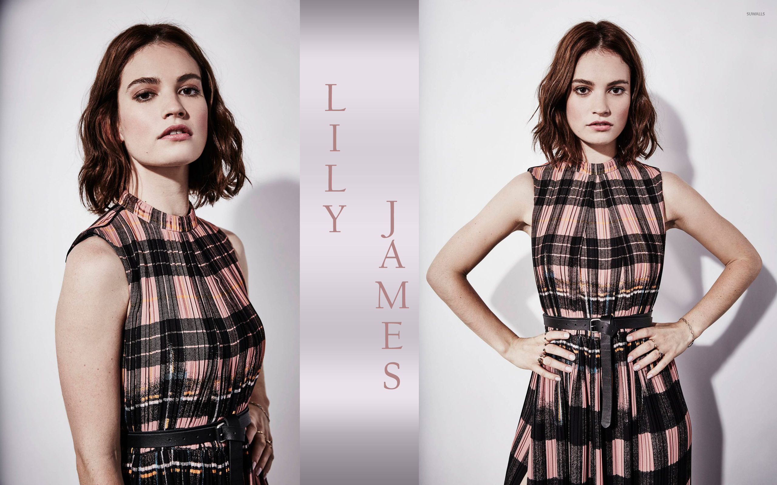 Lily James Short Hair - HD Wallpaper 