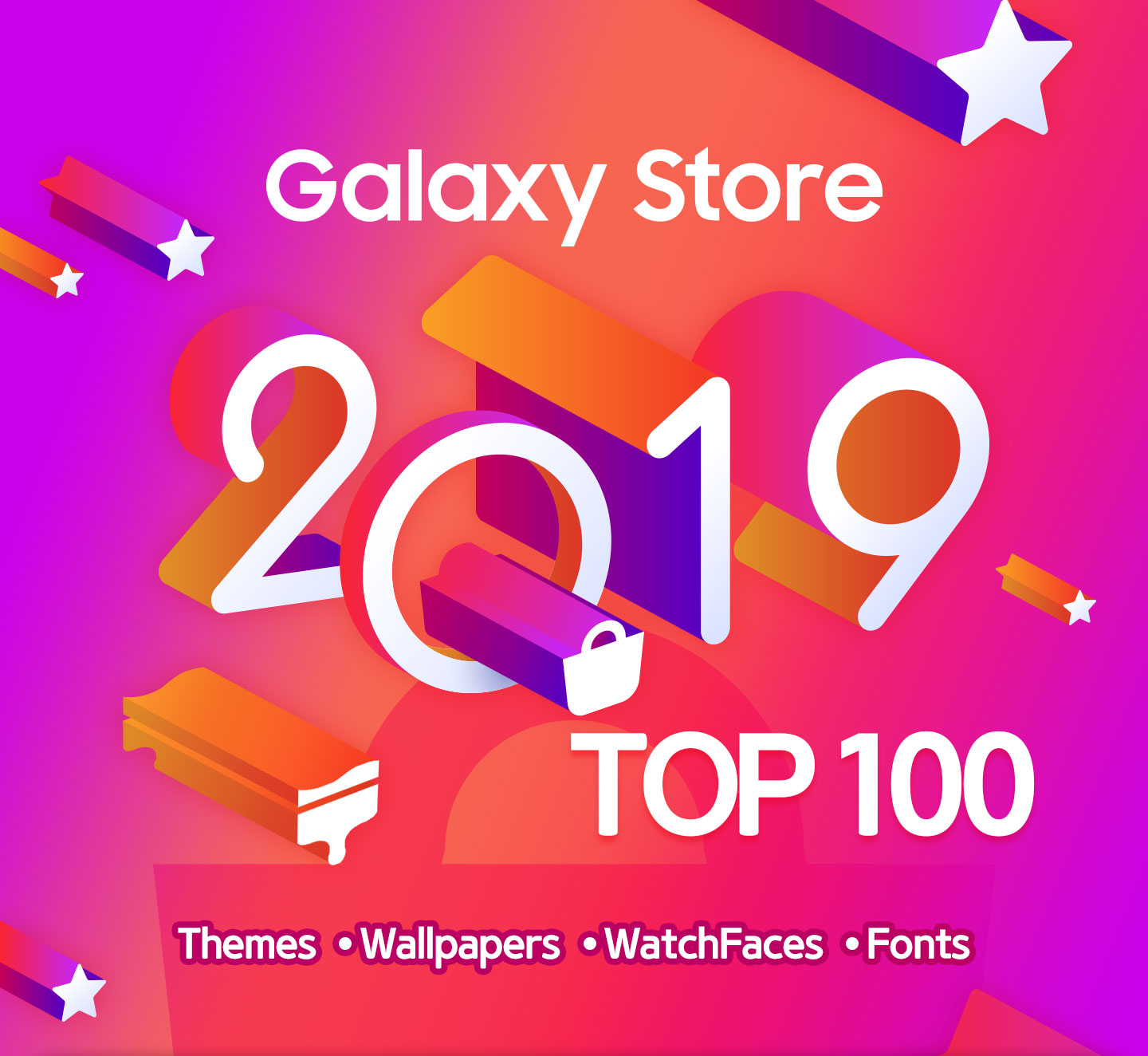 Galaxy Store 2019 Top 100 Themes - Graphic Design - HD Wallpaper 