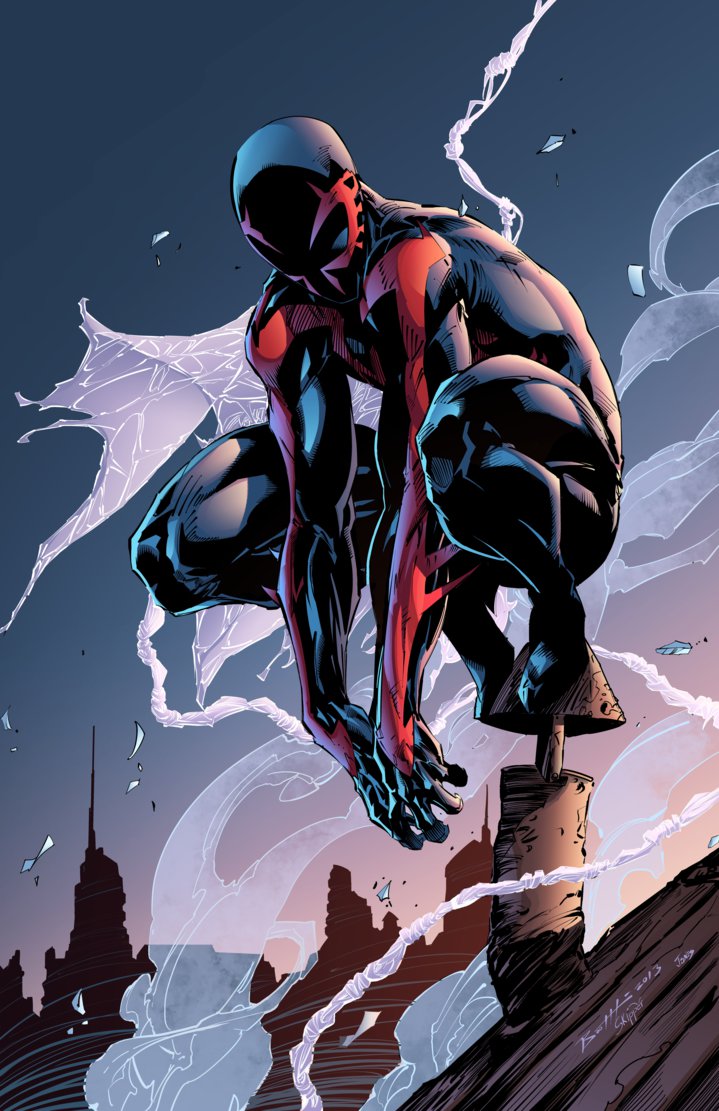 Spider Man 2099 Comic Art - HD Wallpaper 