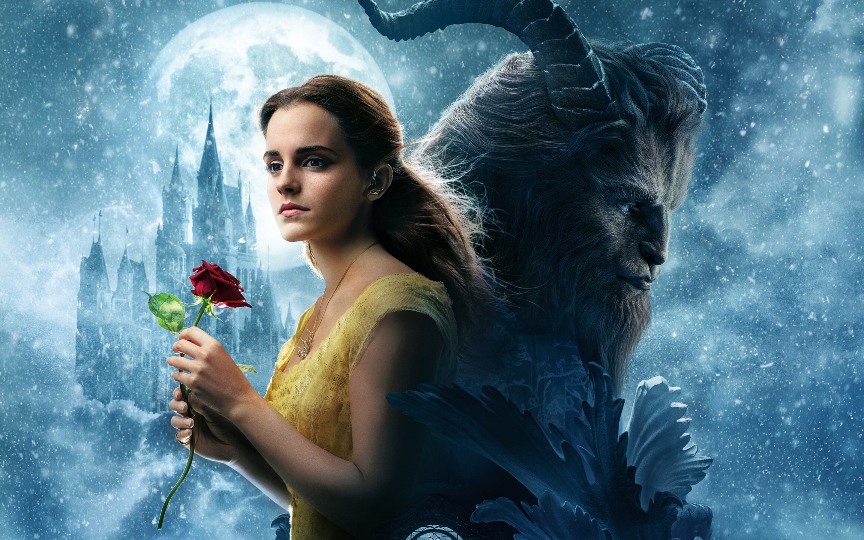 Beauty And The Beast 2017 Hd - HD Wallpaper 